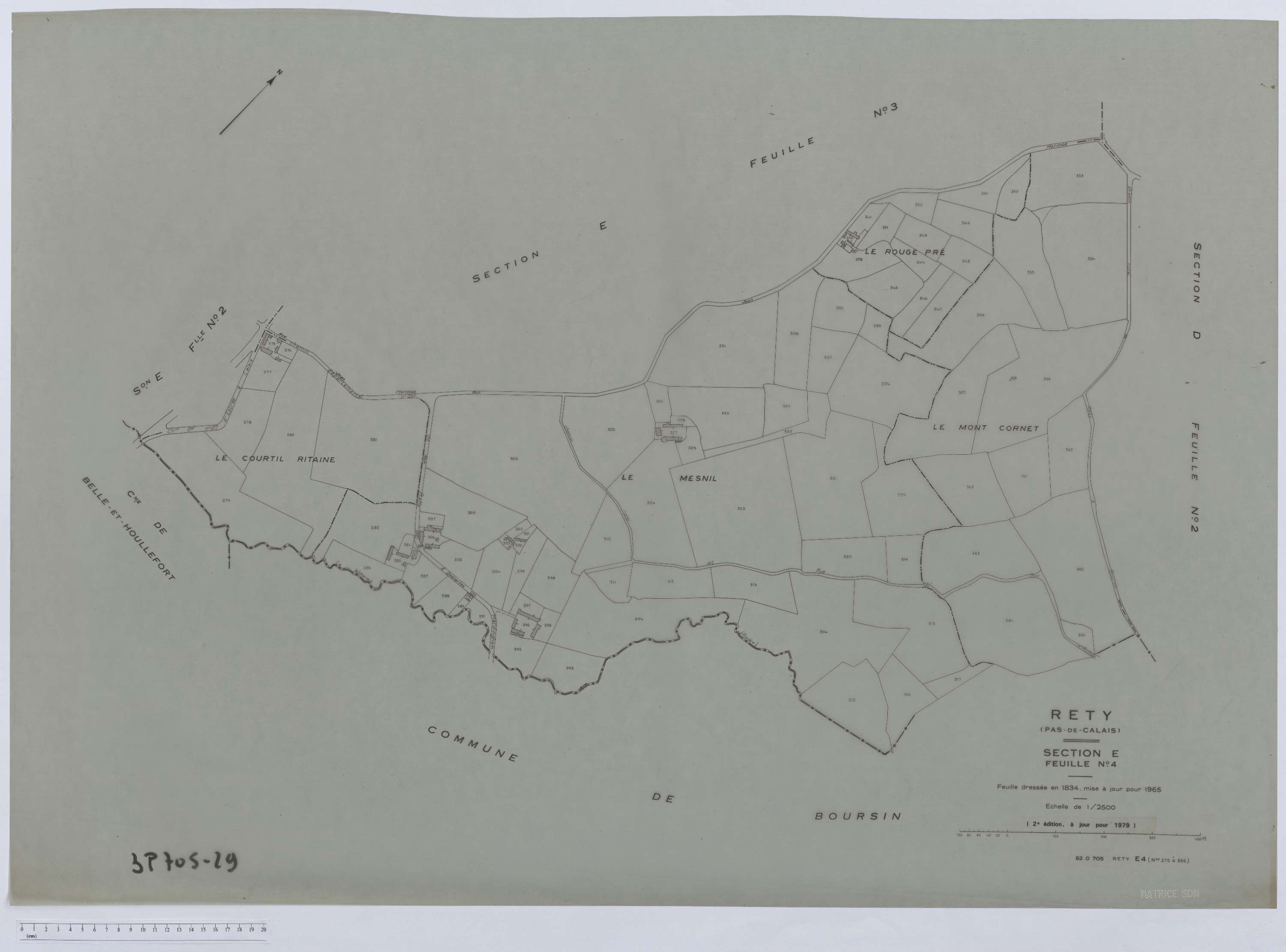 Rety - Section E, feuille 4.