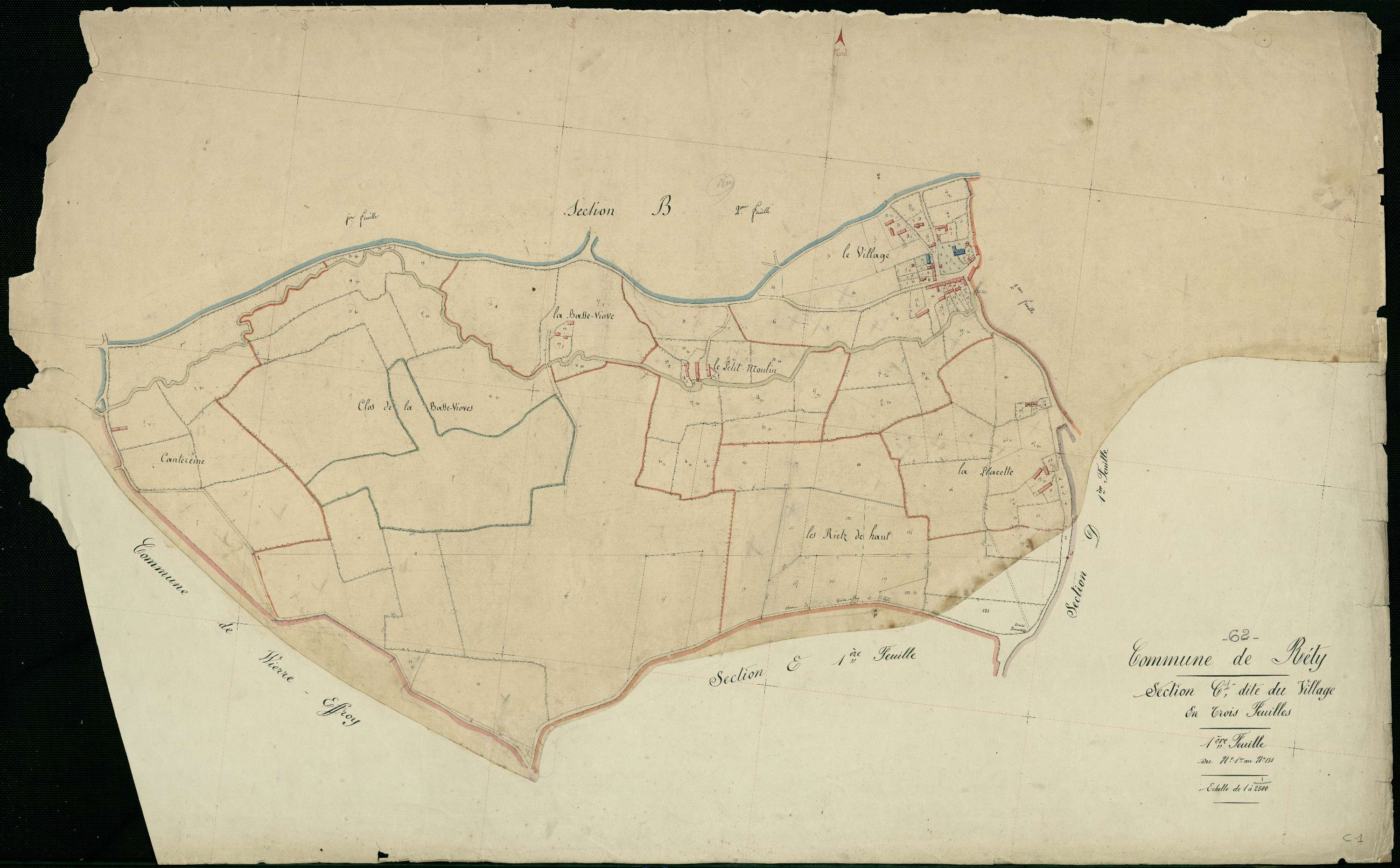 Rety - Section C, 1re feuille