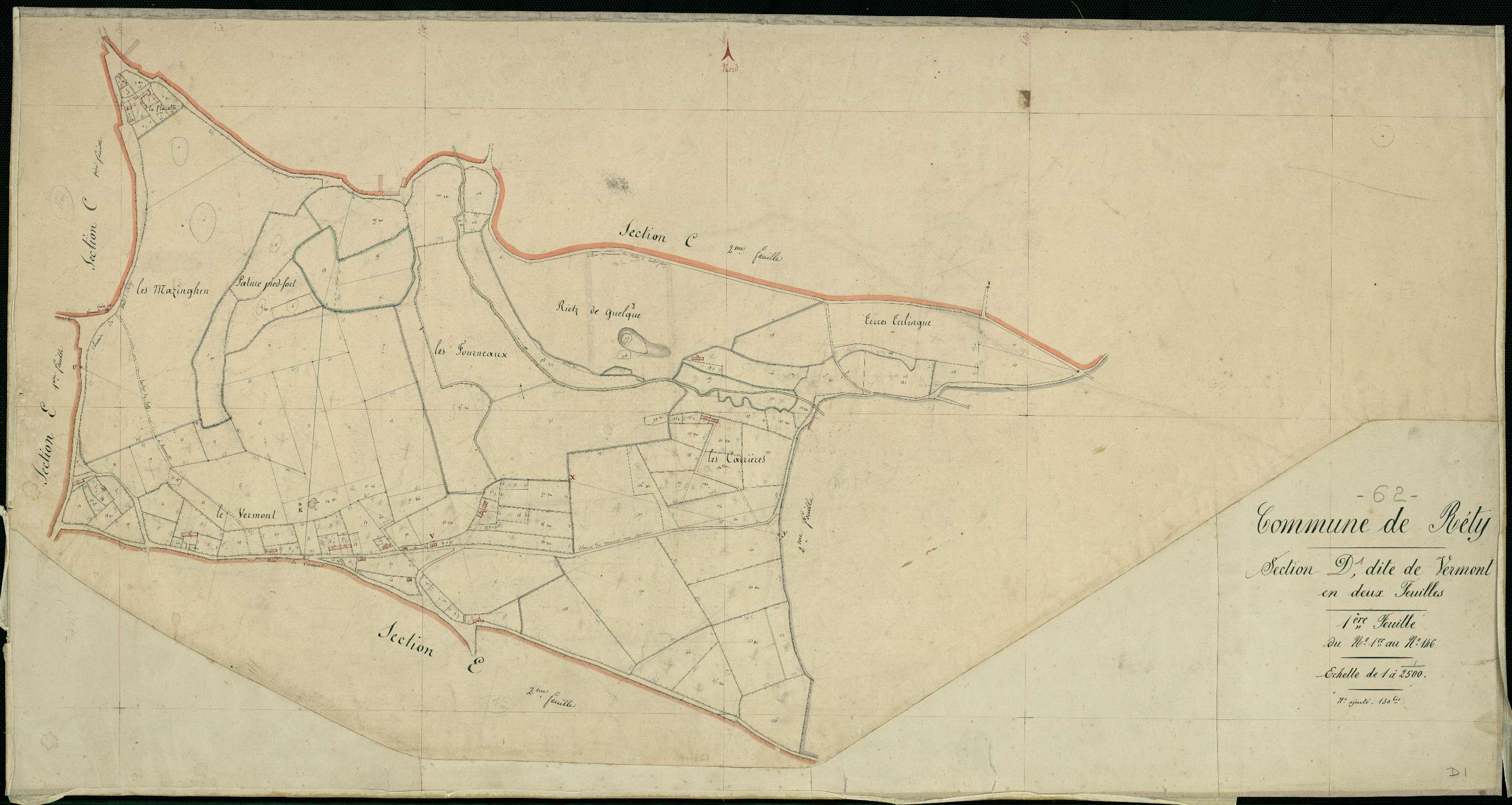 Rety - Section D, 1re feuille
