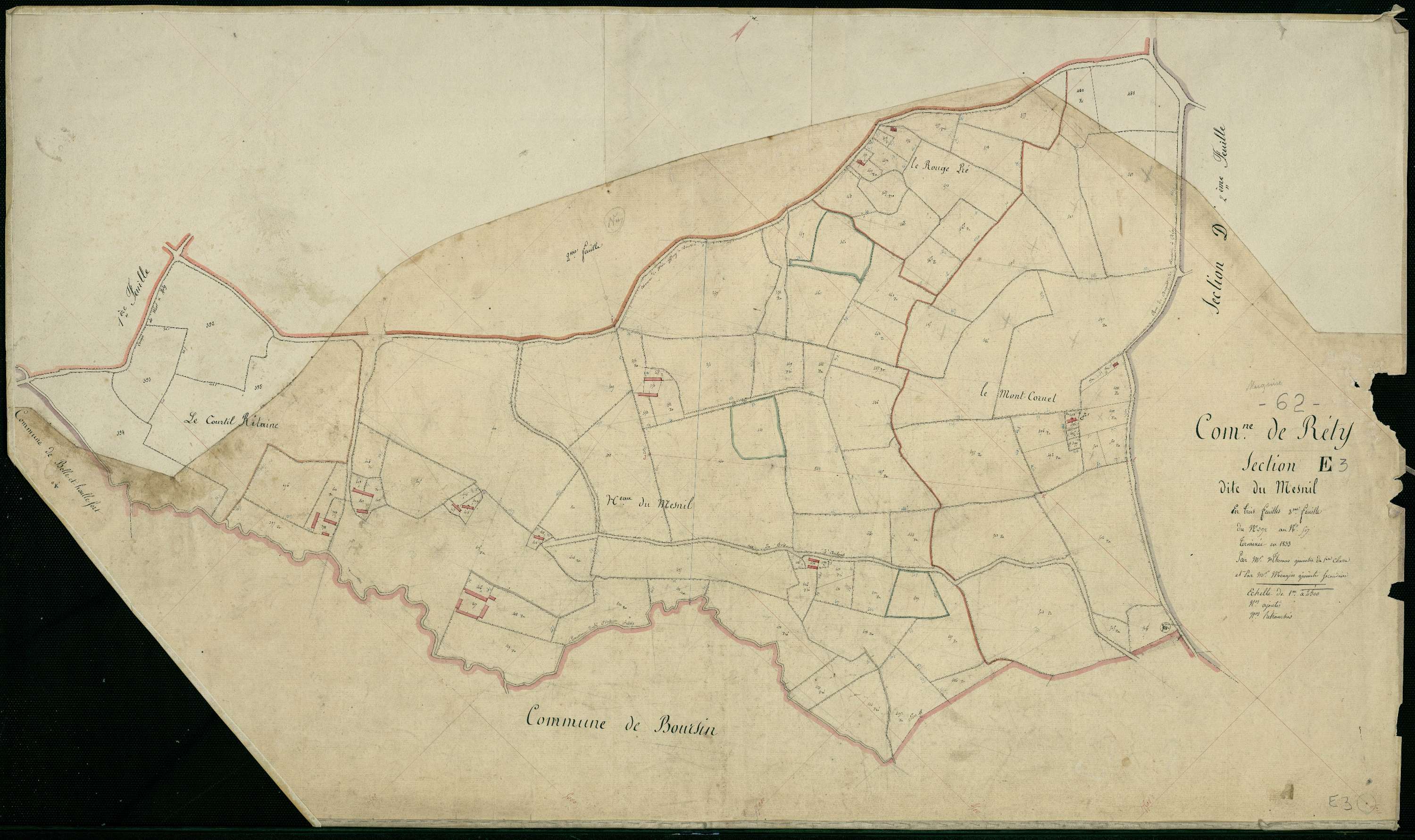 Rety - Section E, 3e feuille