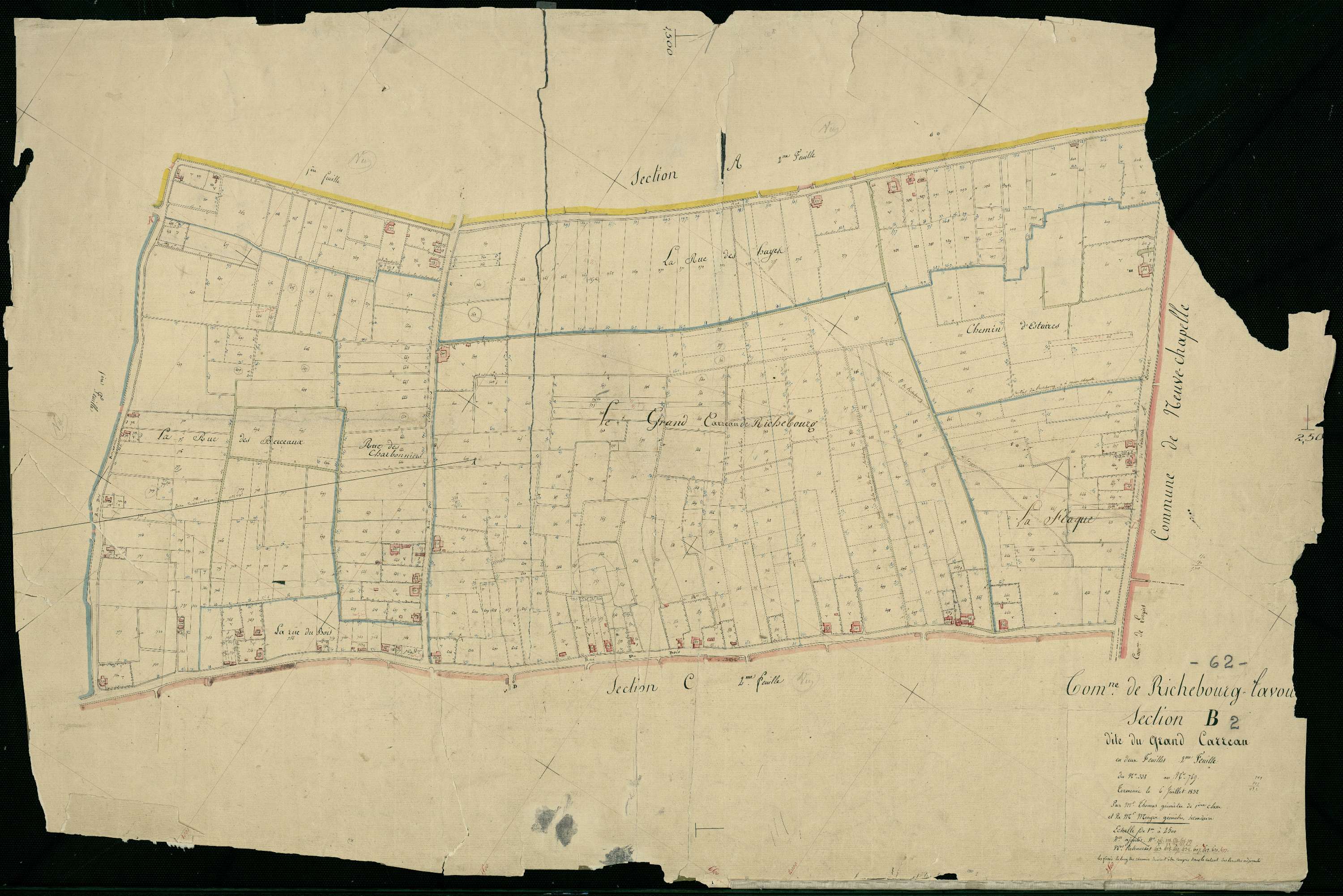 Richebourg - Section B, 2e feuille