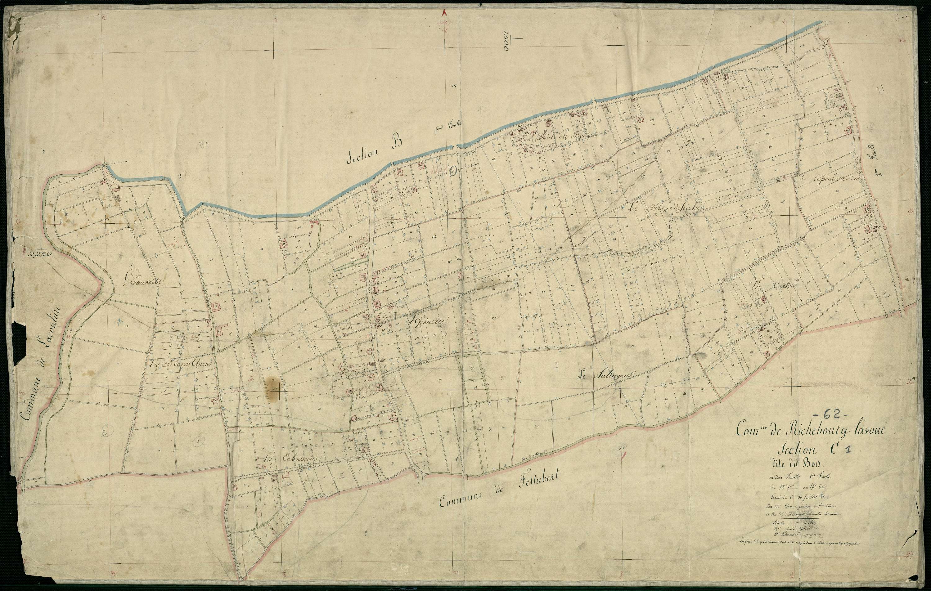 Richebourg - Section C, 1re feuille