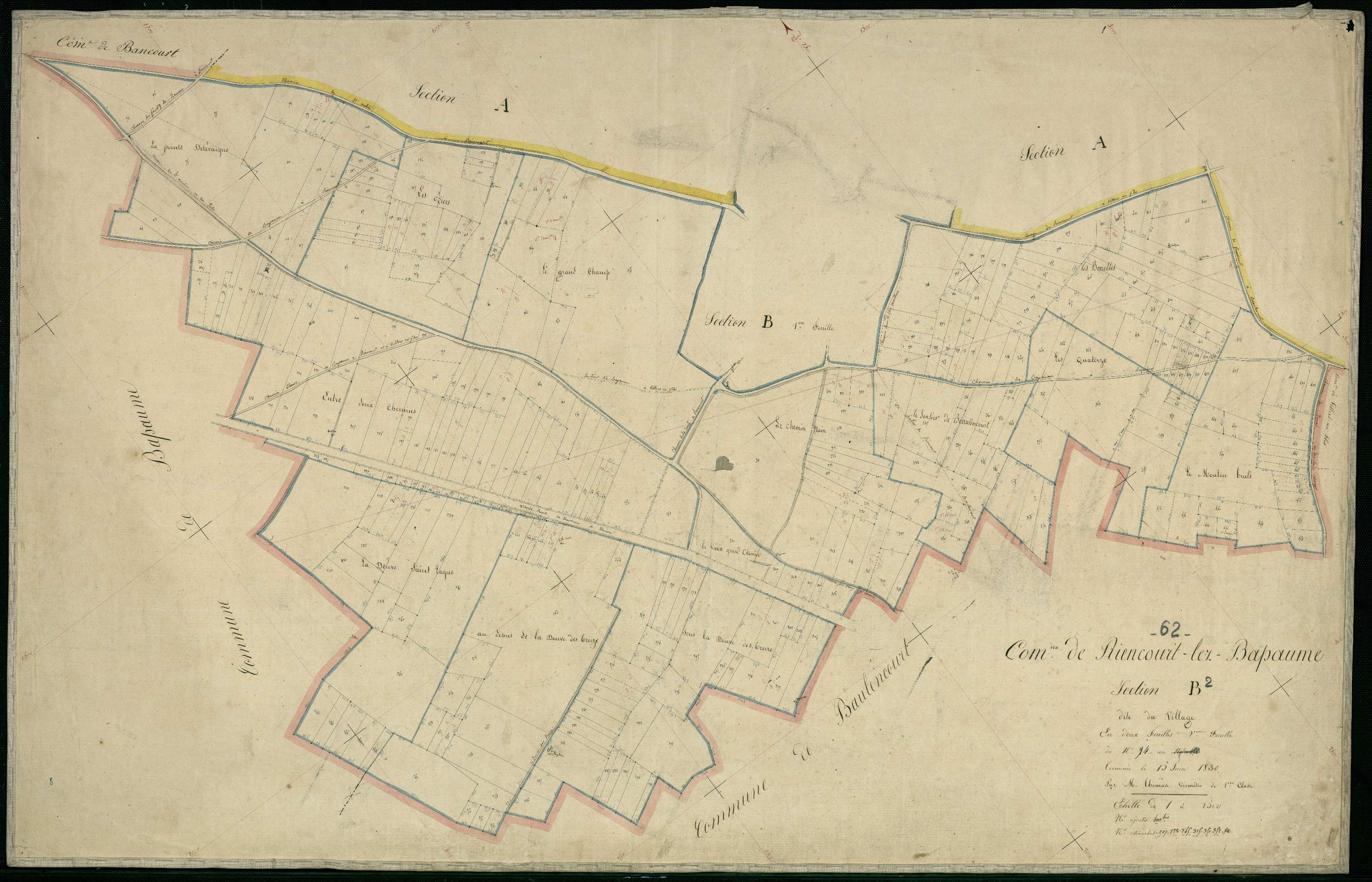 Riencourt-lès-Bapaume - Section B, 2e feuille