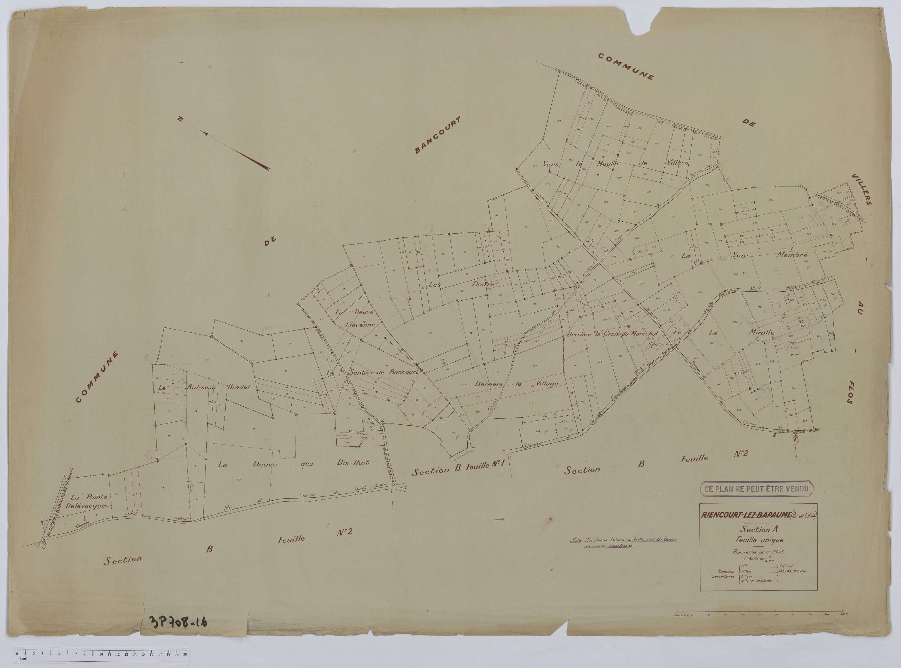Riencourt-lès-Bapaume - Section A.