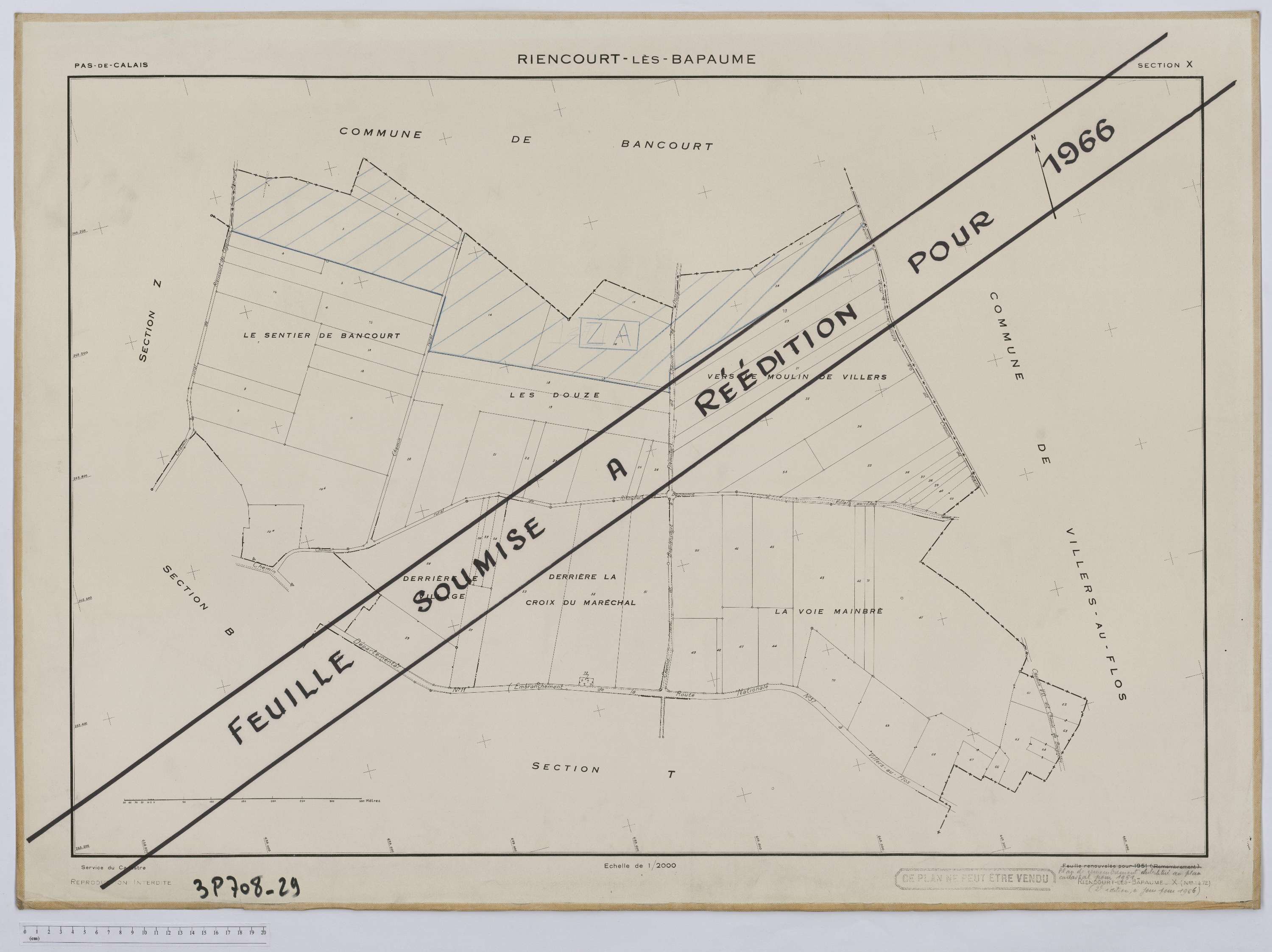 Riencourt-lès-Bapaume - Section X.