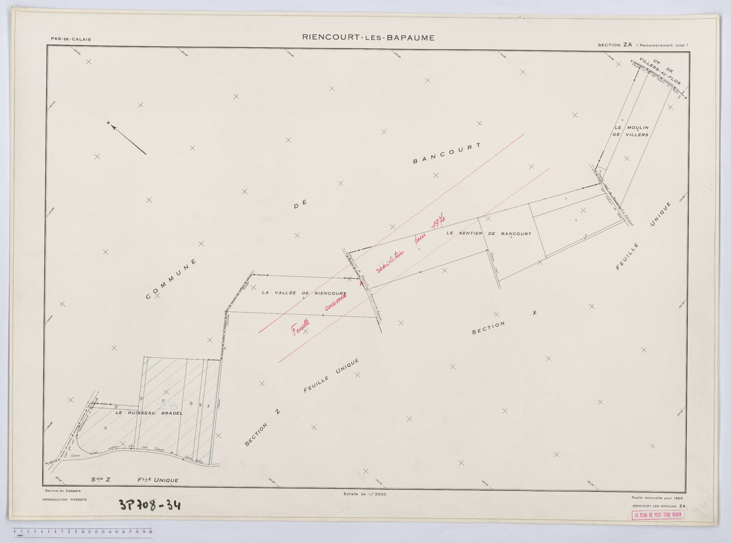 Riencourt-lès-Bapaume - Section ZA.
