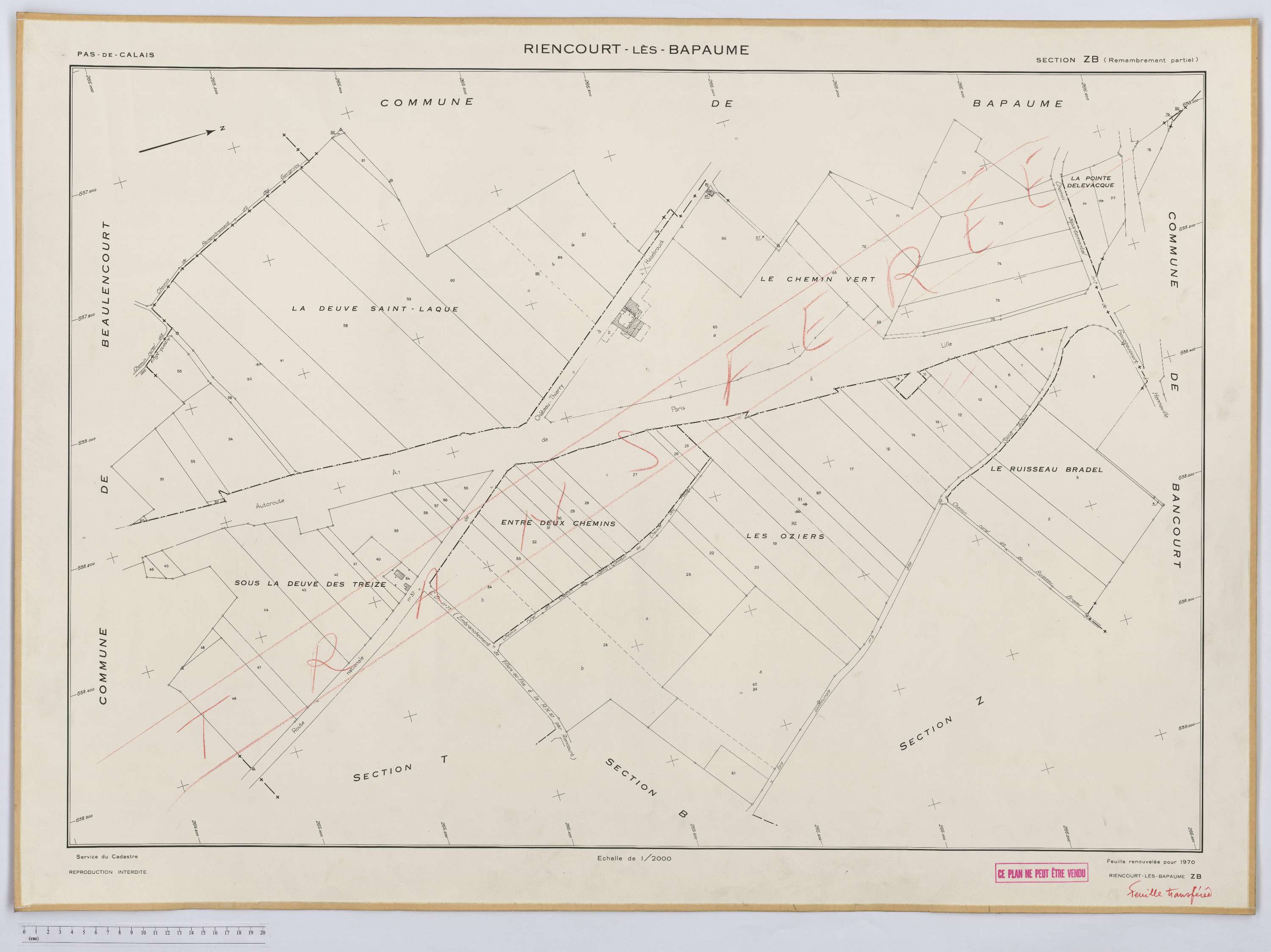 Riencourt-lès-Bapaume - Section ZB.