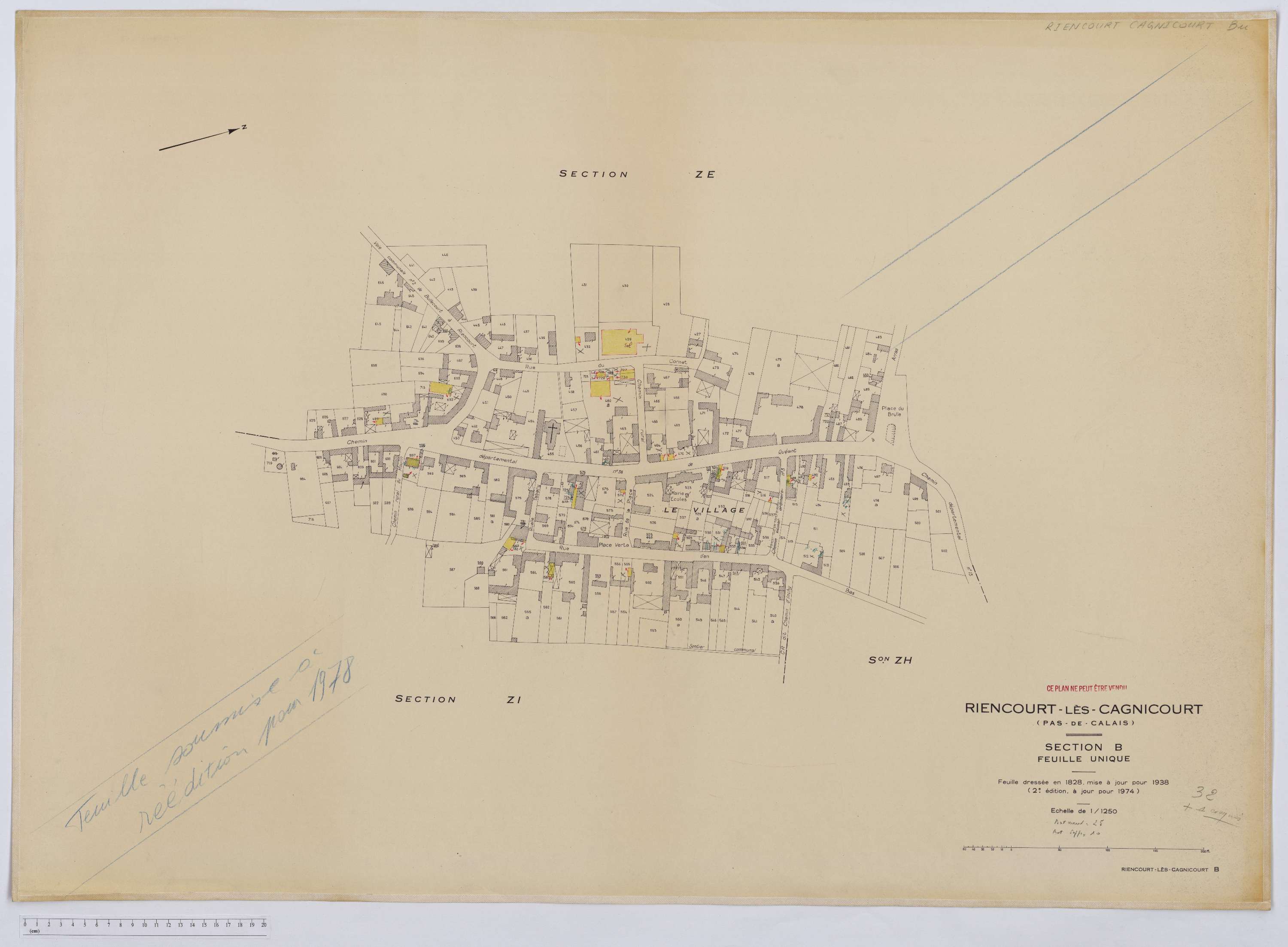Riencourt-lès-Cagnicourt - Section B.