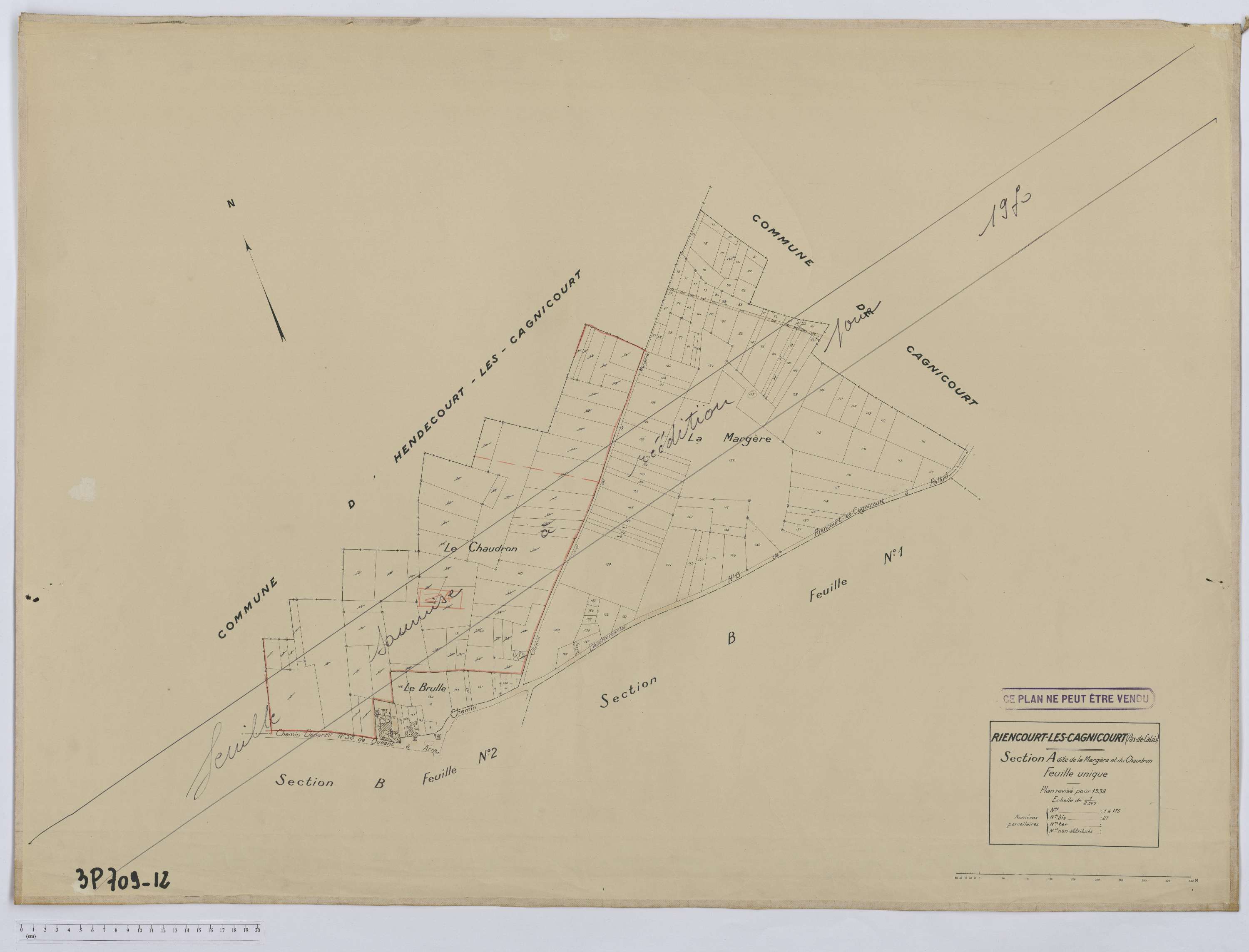 Riencourt-lès-Cagnicourt - Section A.