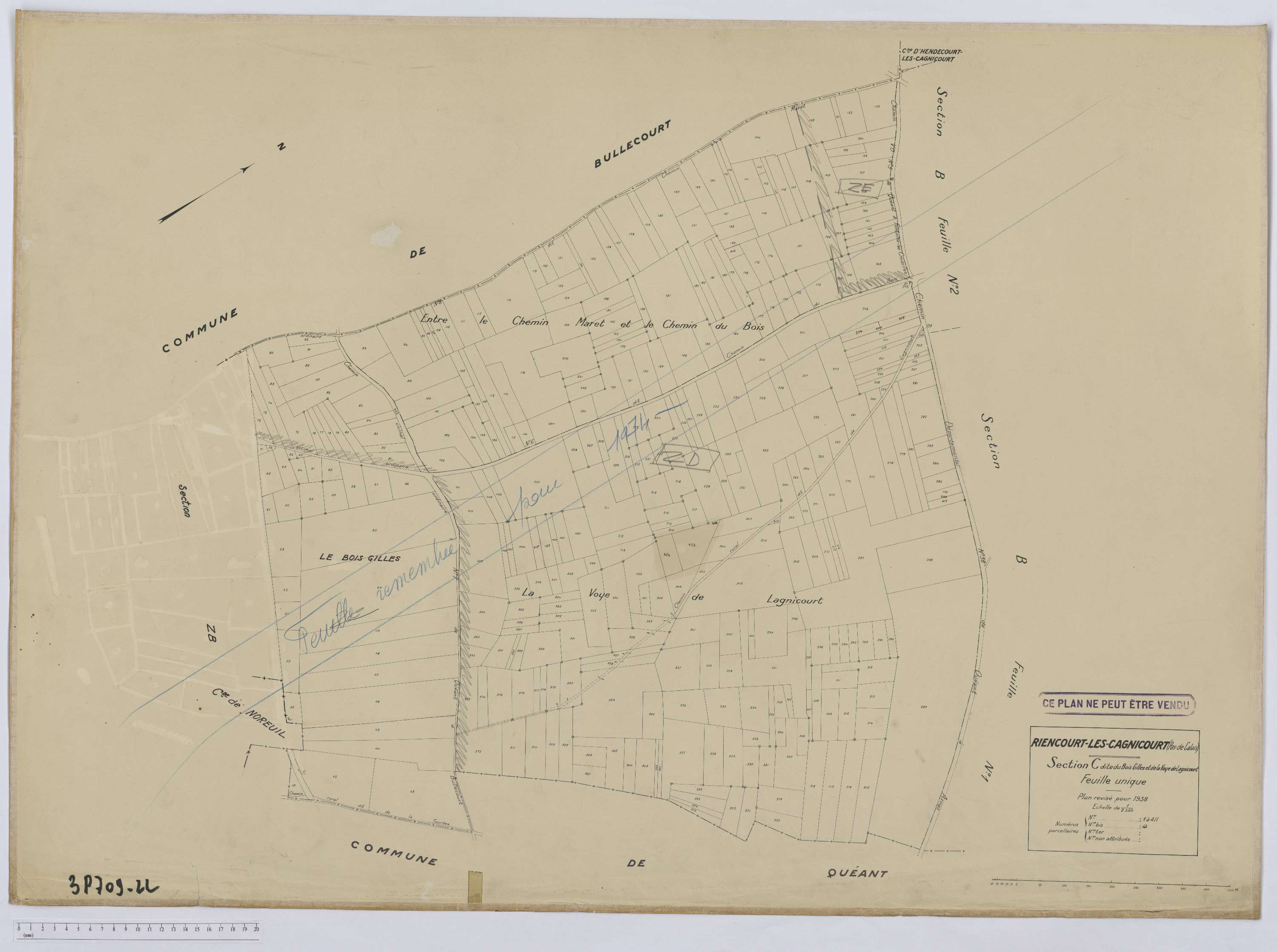 Riencourt-lès-Cagnicourt - Section C.