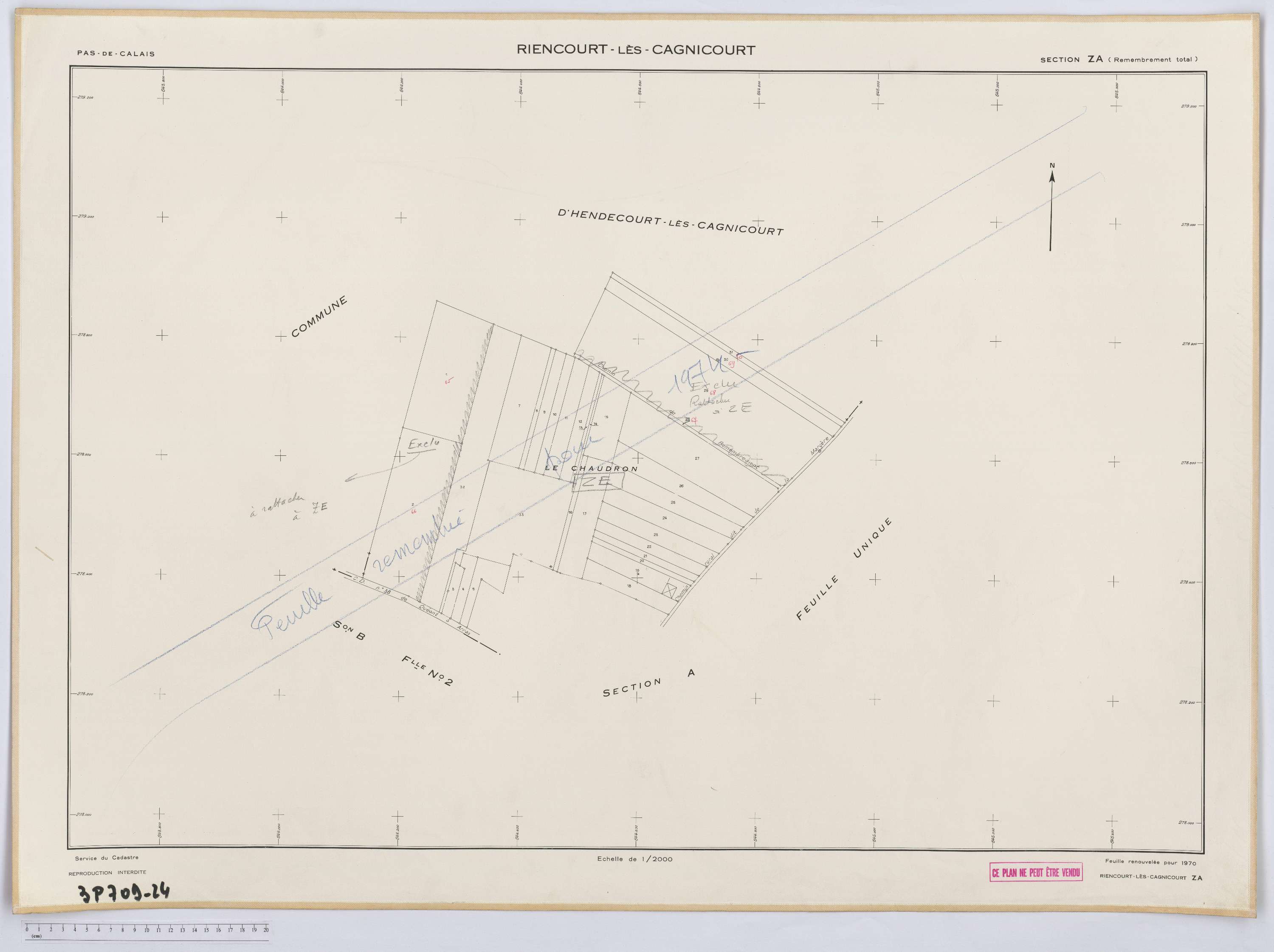 Riencourt-lès-Cagnicourt - Section ZA.