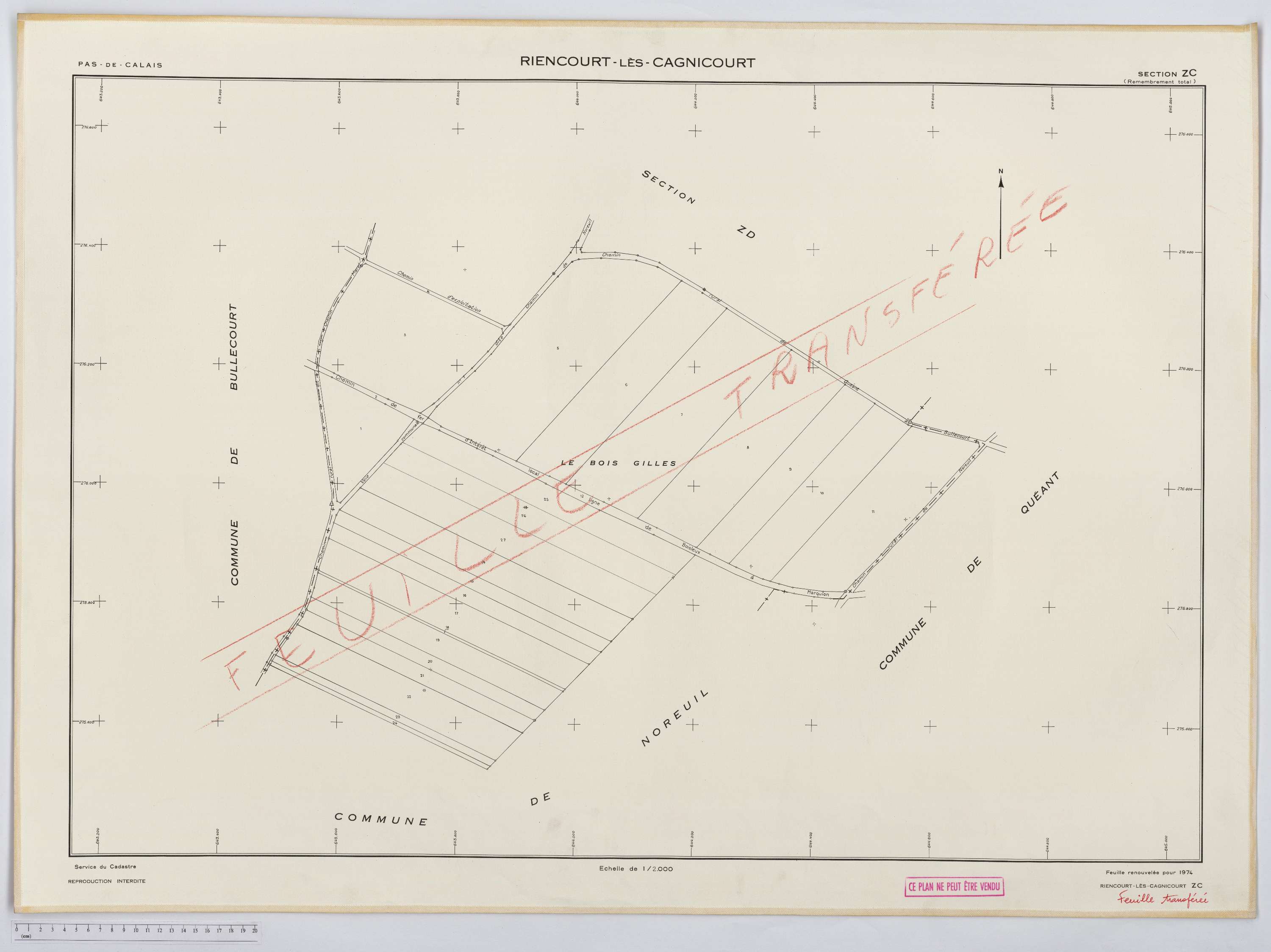 Riencourt-lès-Cagnicourt - Section ZC.