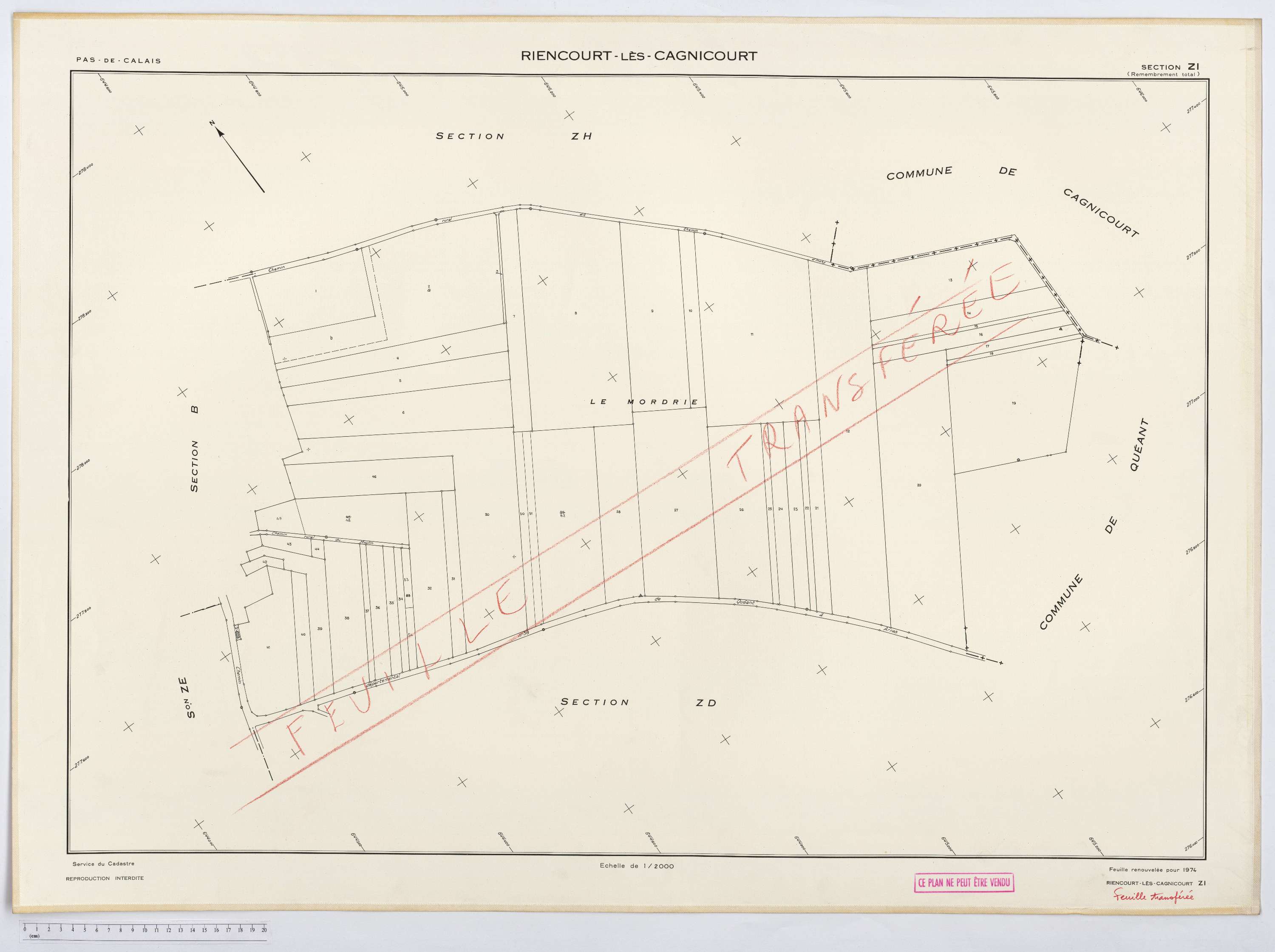 Riencourt-lès-Cagnicourt - Section ZI.
