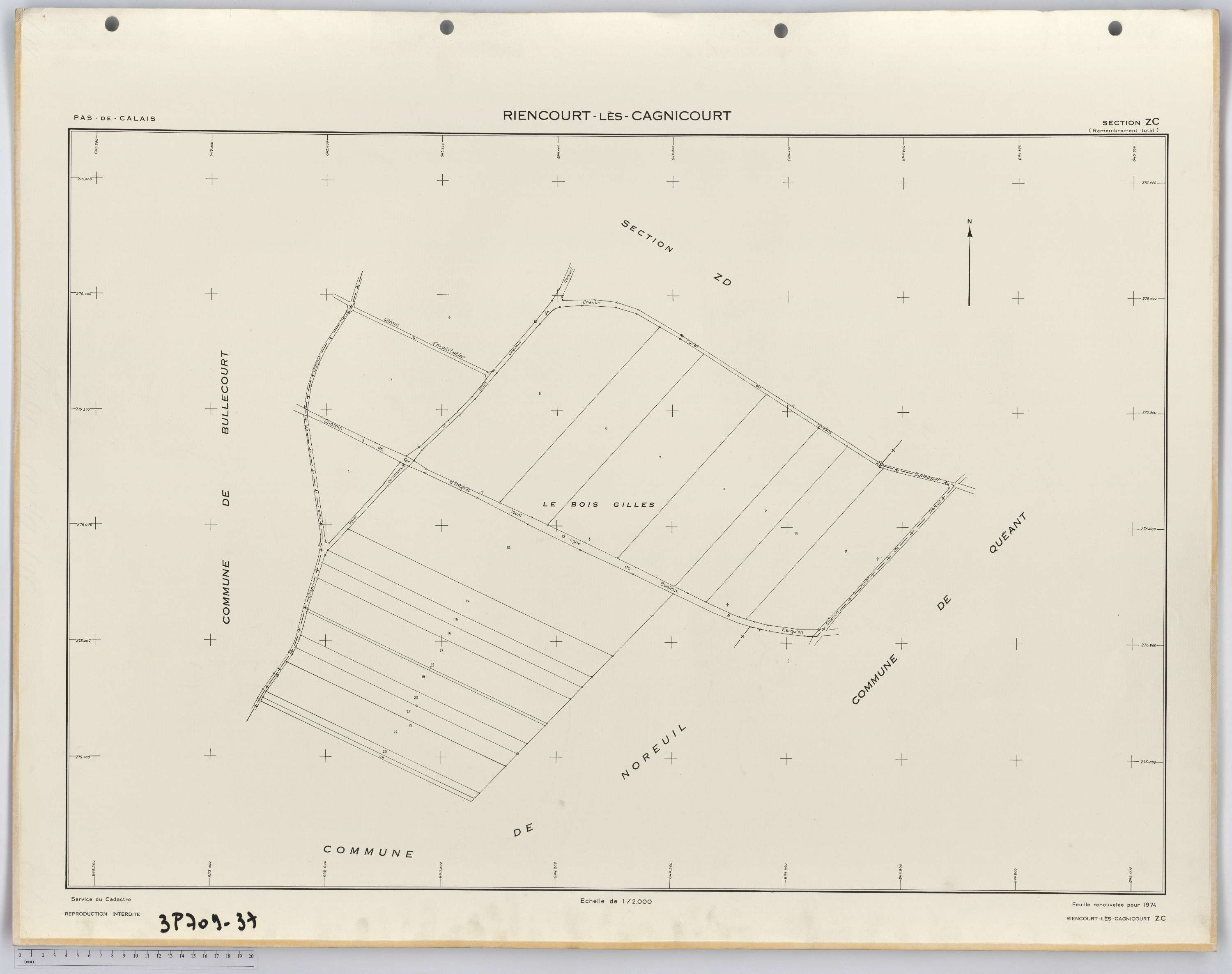 Riencourt-lès-Cagnicourt - Section ZC.