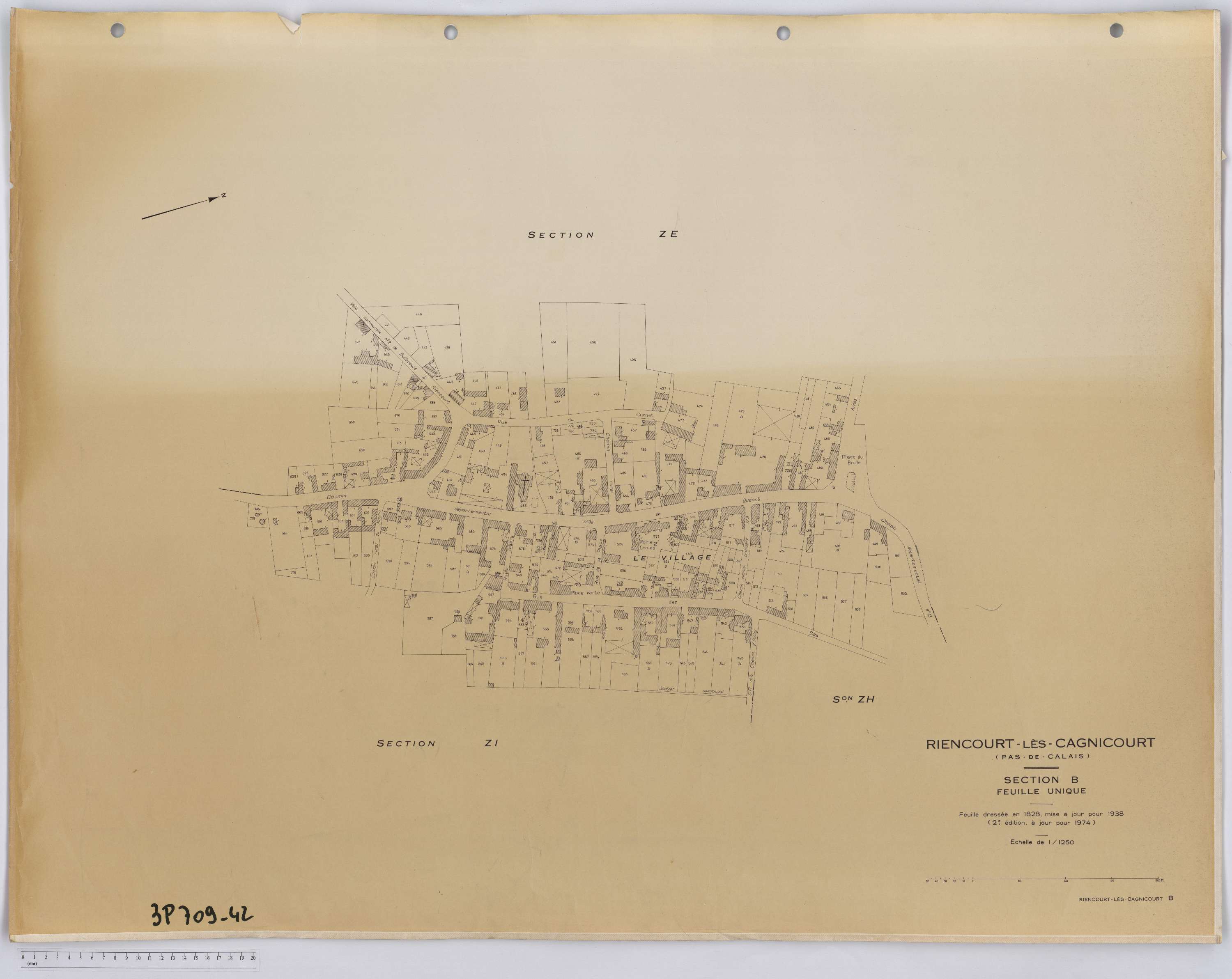 Riencourt-lès-Cagnicourt - Section B.