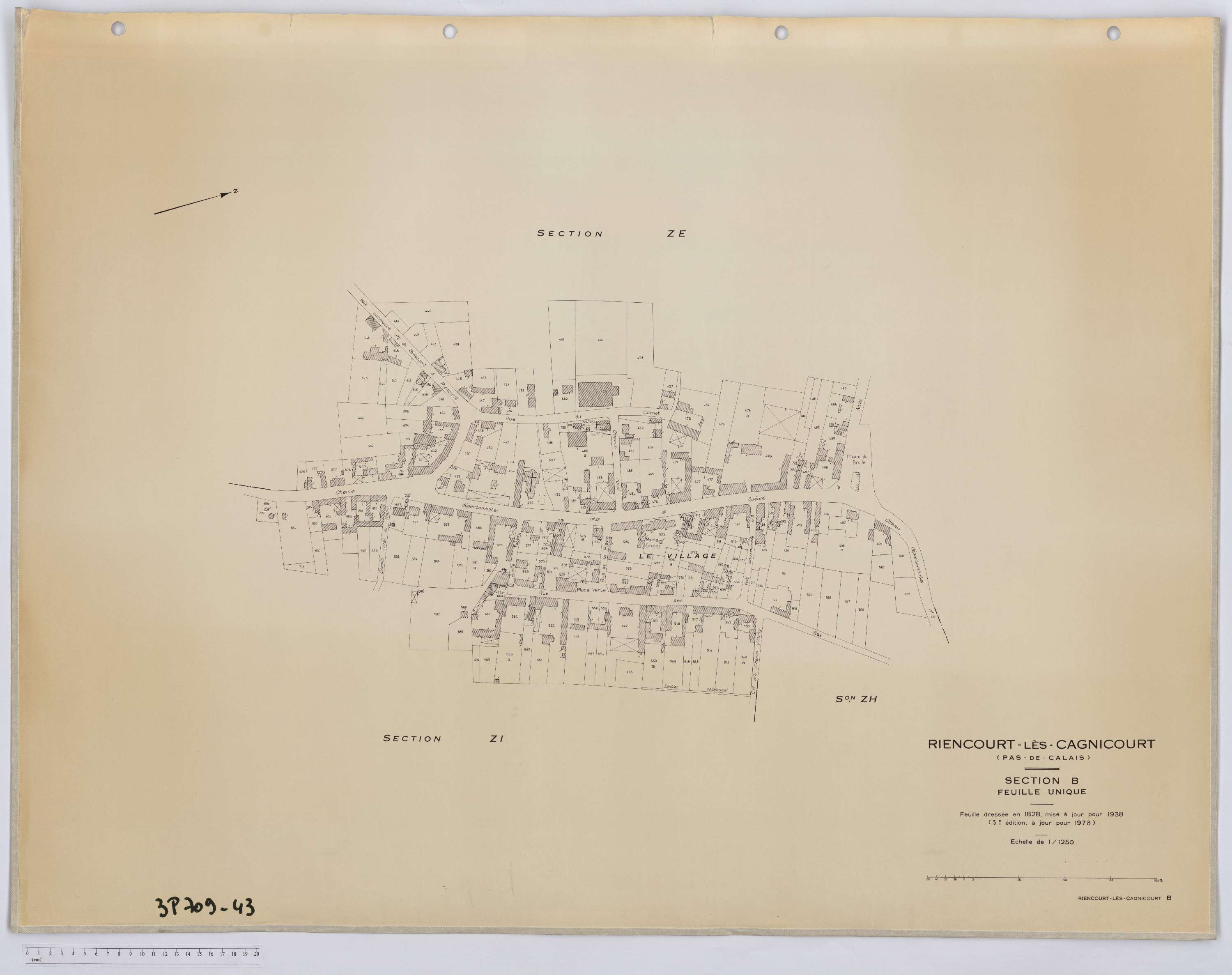 Riencourt-lès-Cagnicourt - Section B.