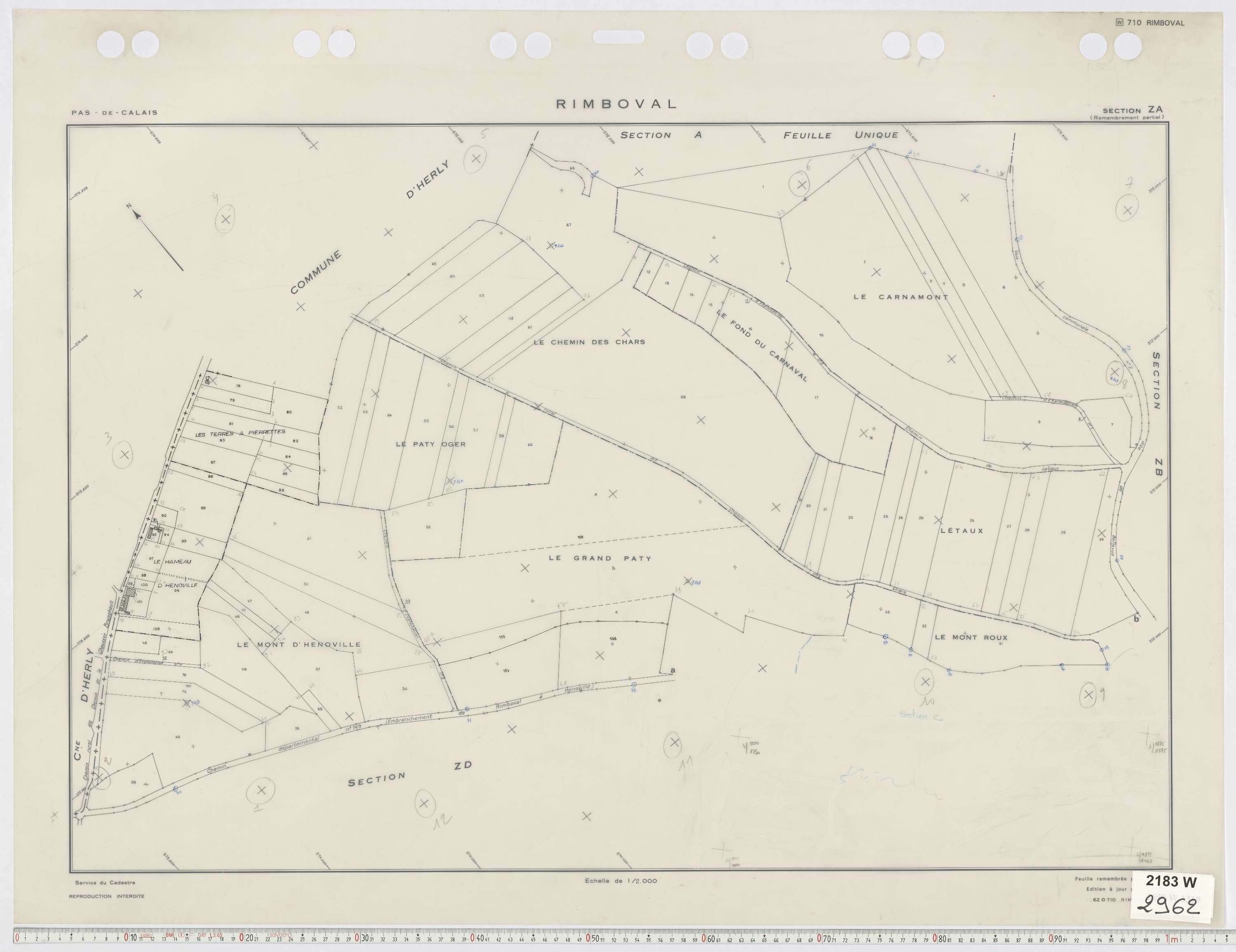 Rimboval - Section ZA.