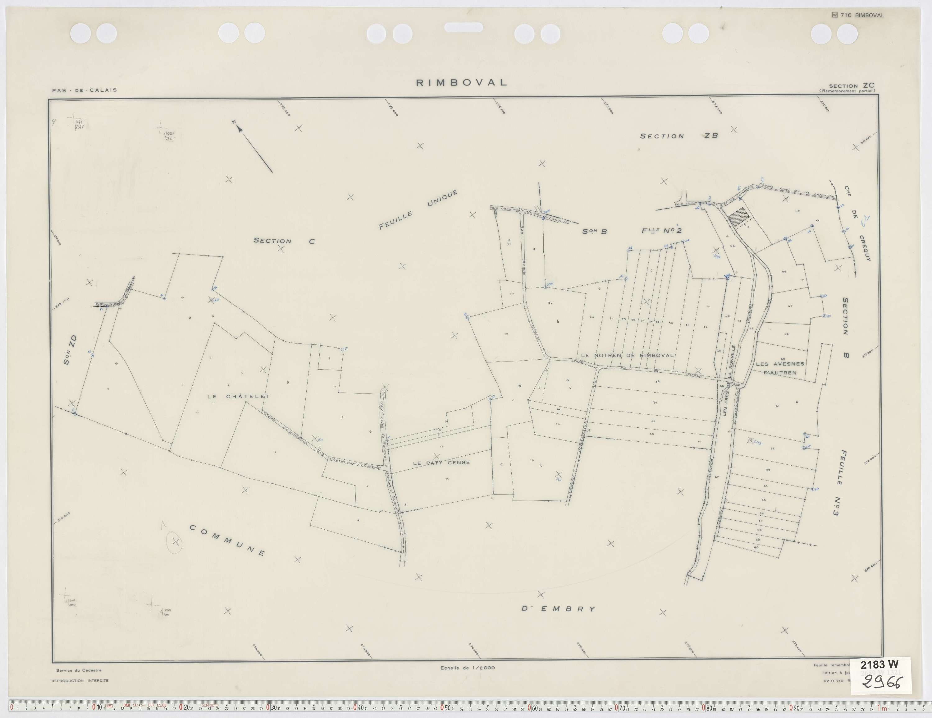 Rimboval - Section ZC.