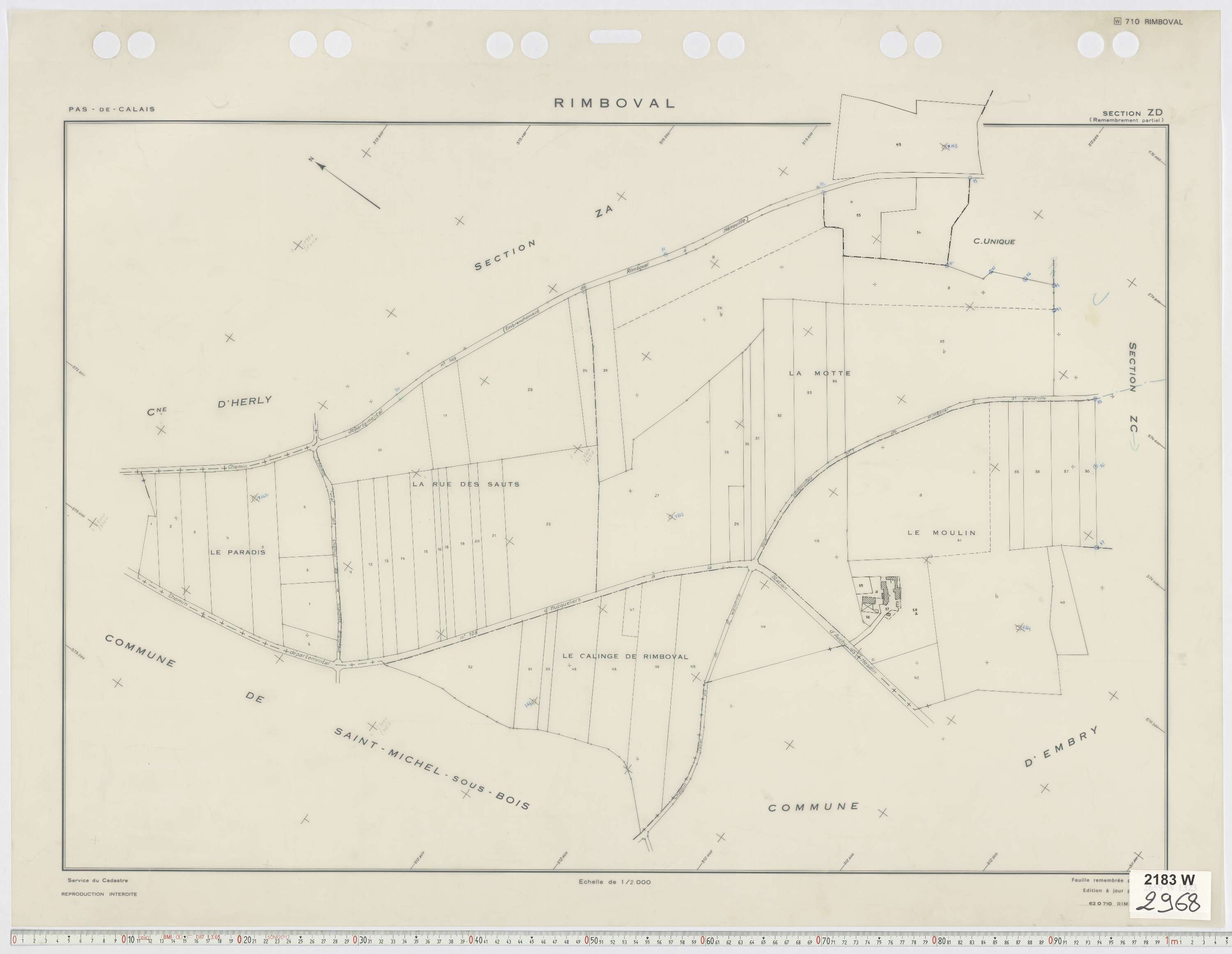 Rimboval - Section ZD.