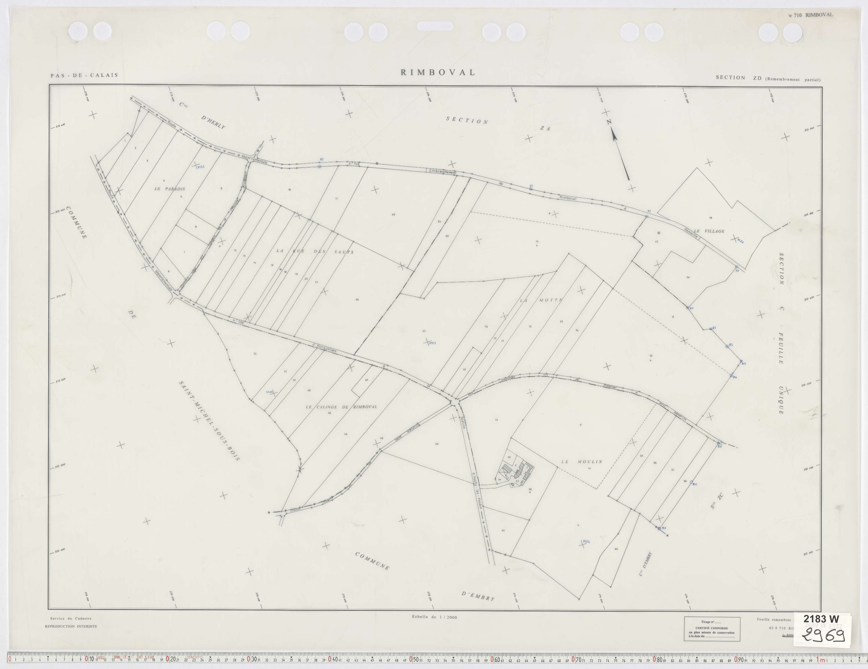 Rimboval - Section ZD.