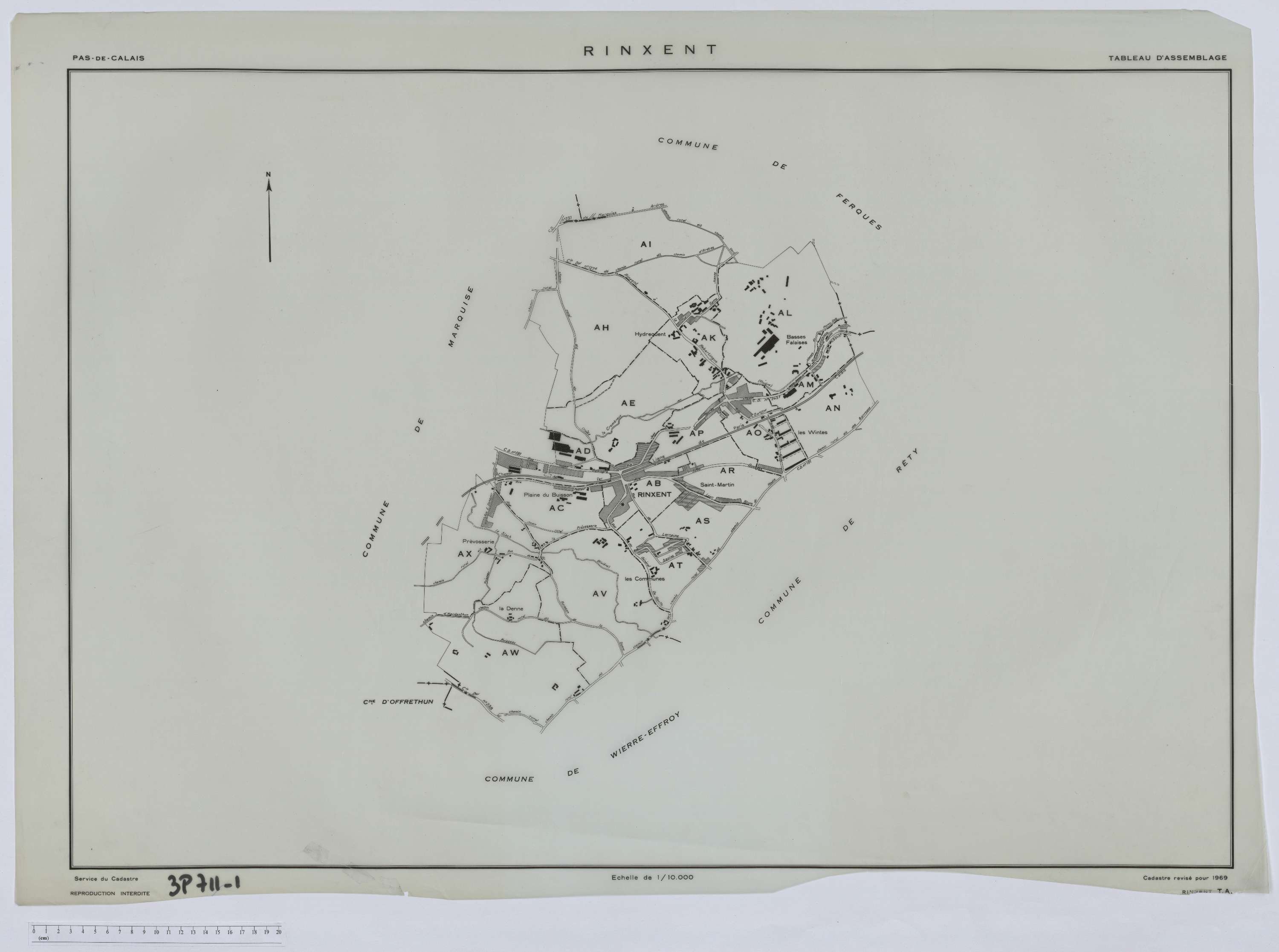 Rinxent - Tableau d'assemblage.