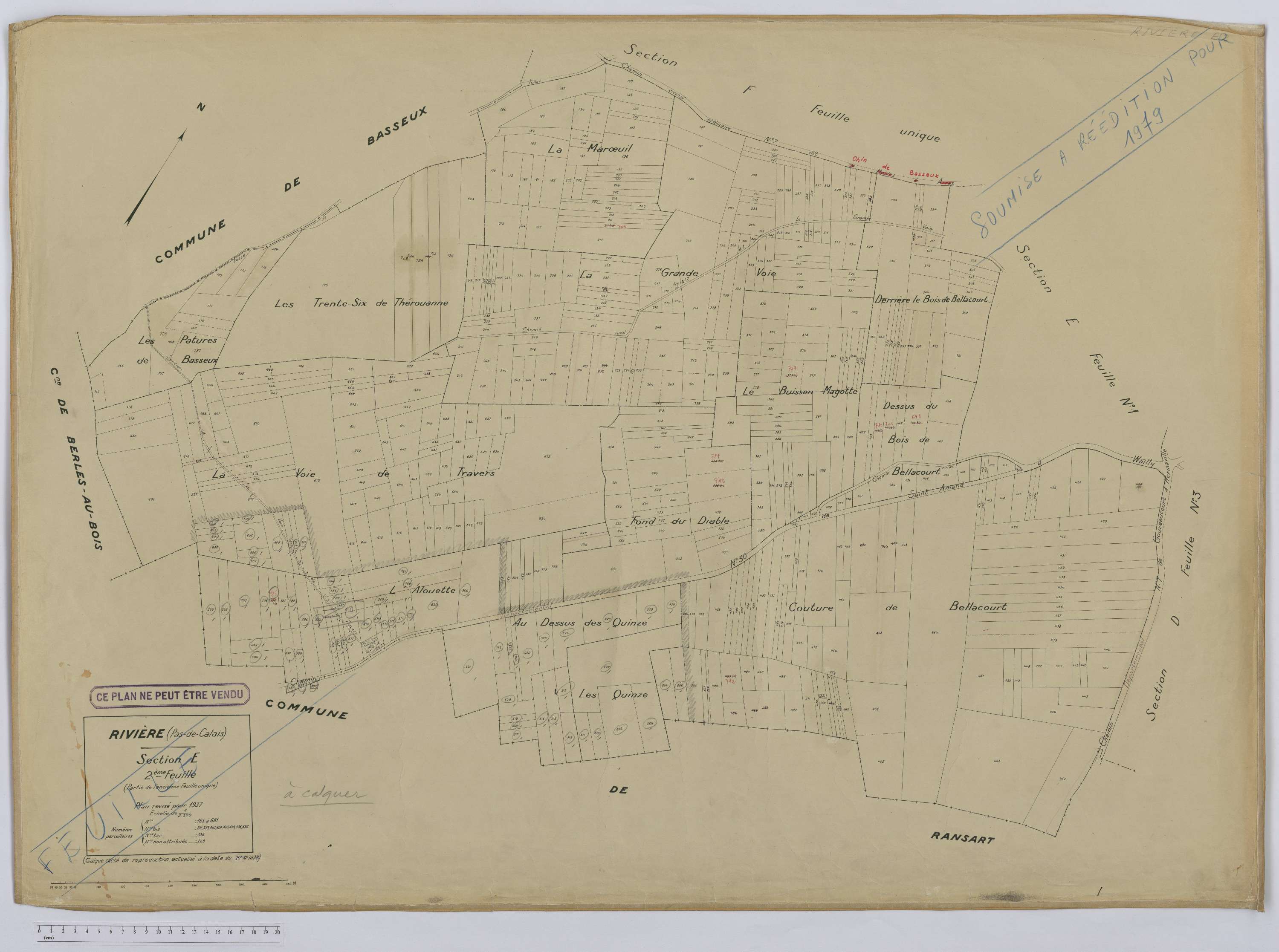 Rivière - Section E, feuille 2.