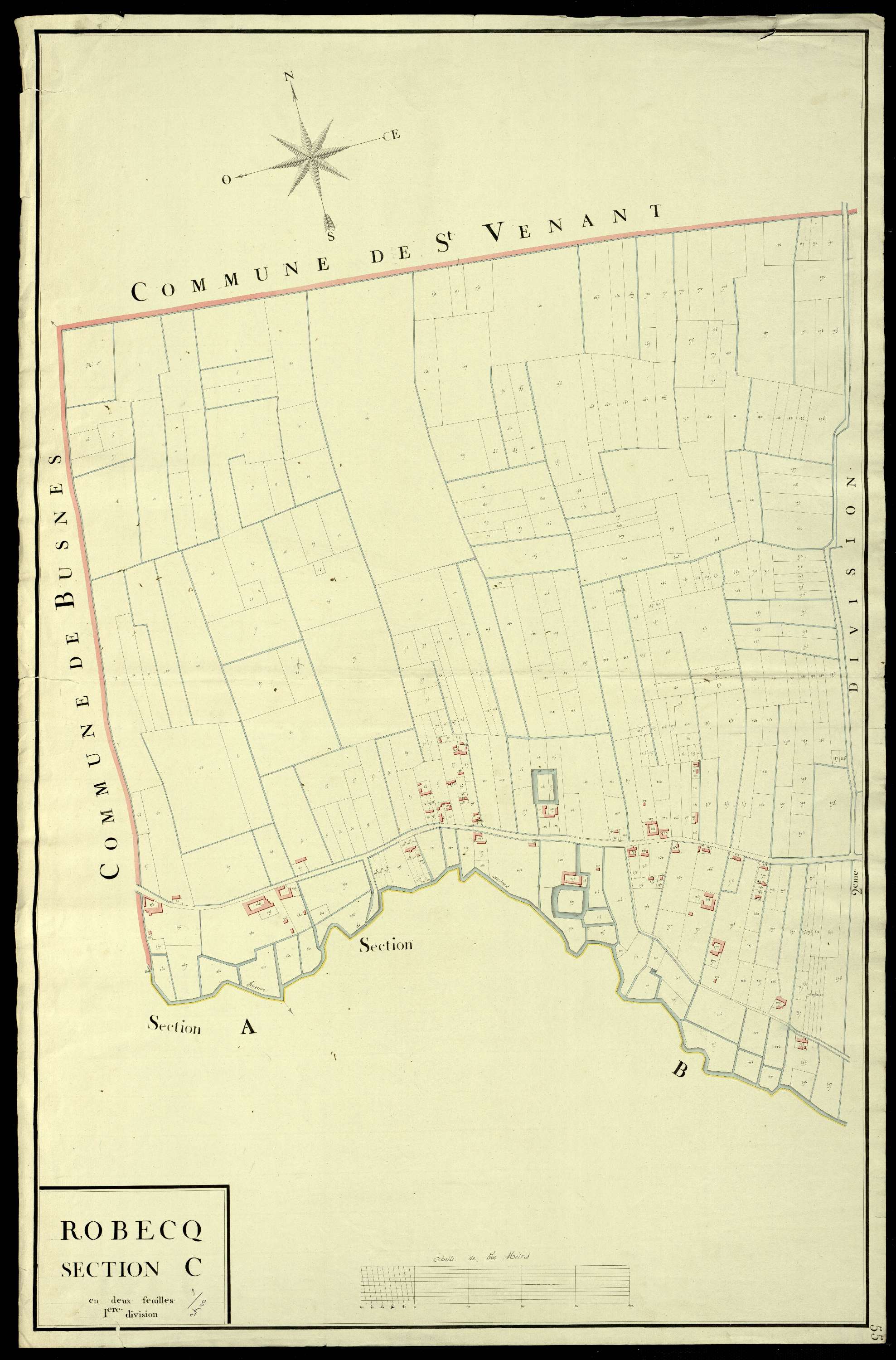 Robecq - Section C, 1re feuille