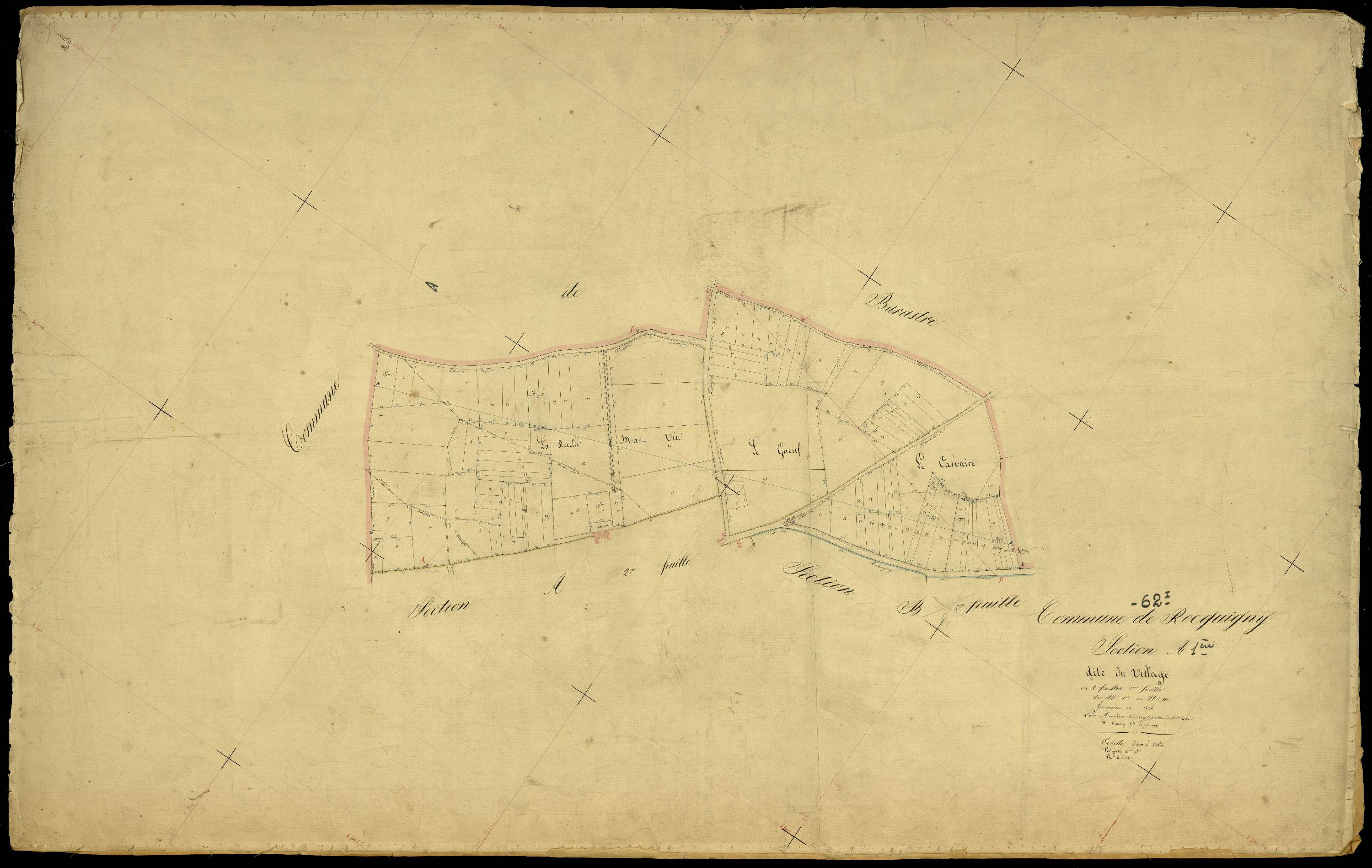 Rocquigny - Section A, 1re feuille