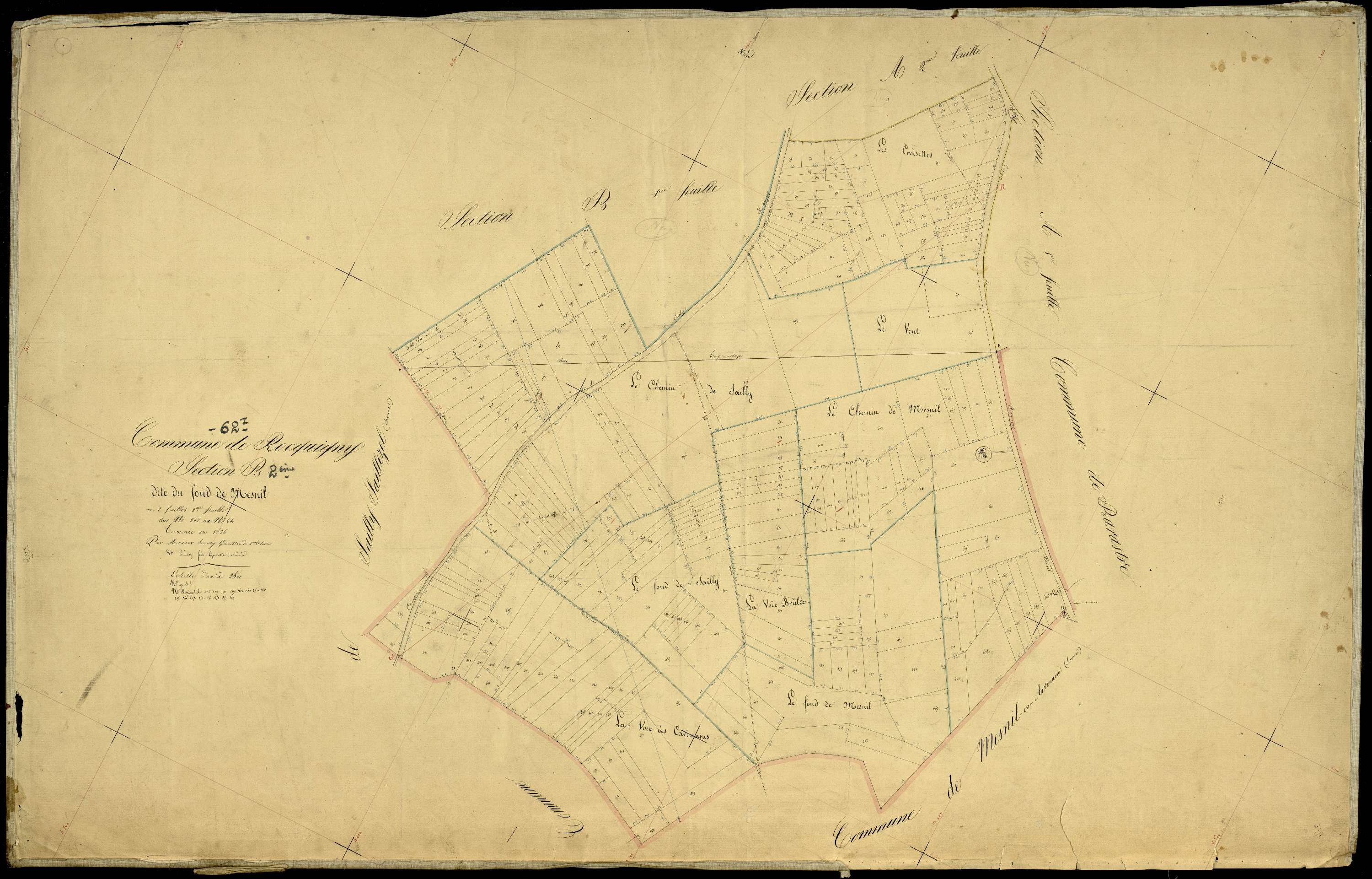 Rocquigny - Section B, 2e feuille