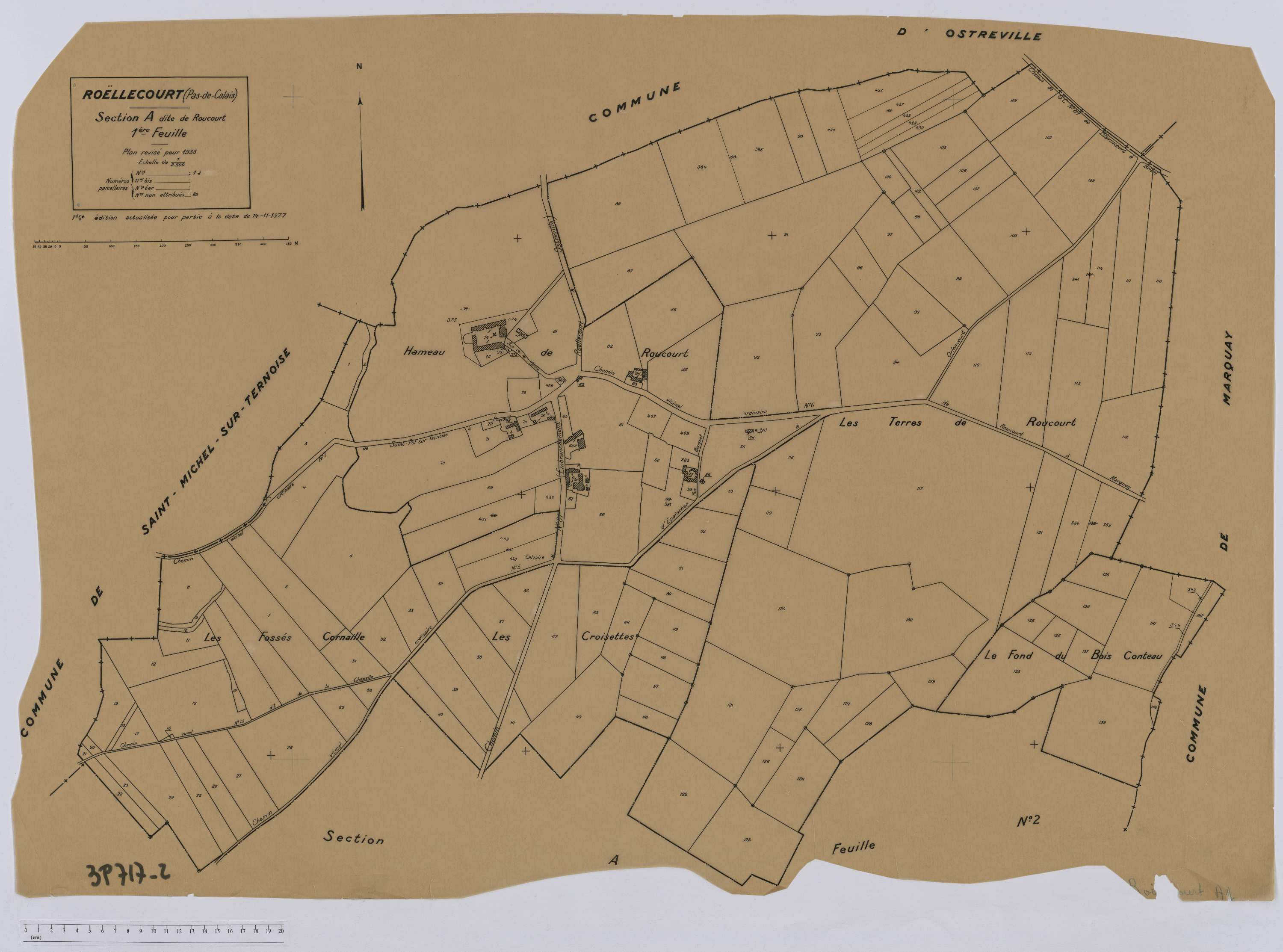 Roëllecourt - Section A, feuille 1.