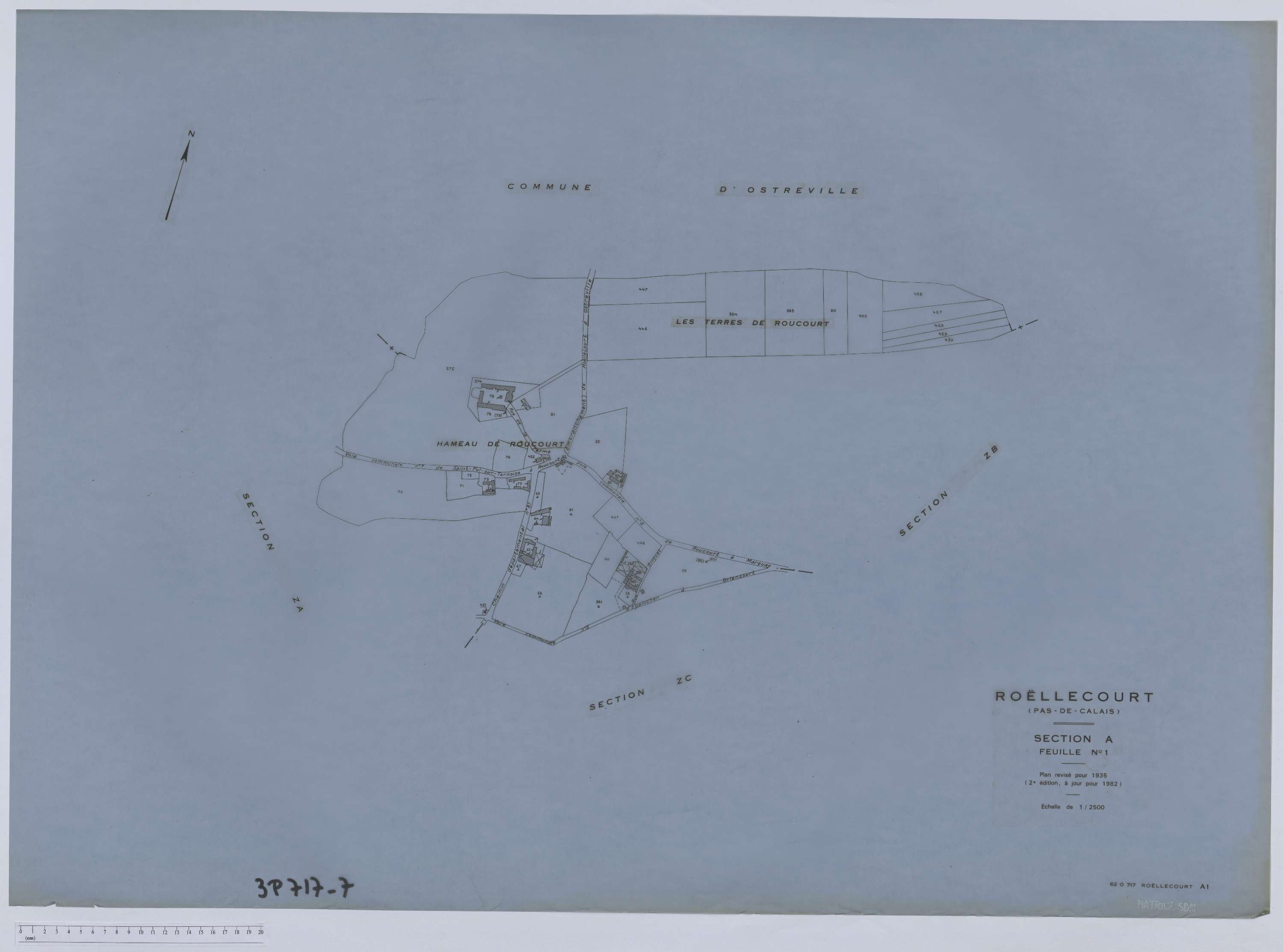 Roëllecourt - Section A, feuille 1.