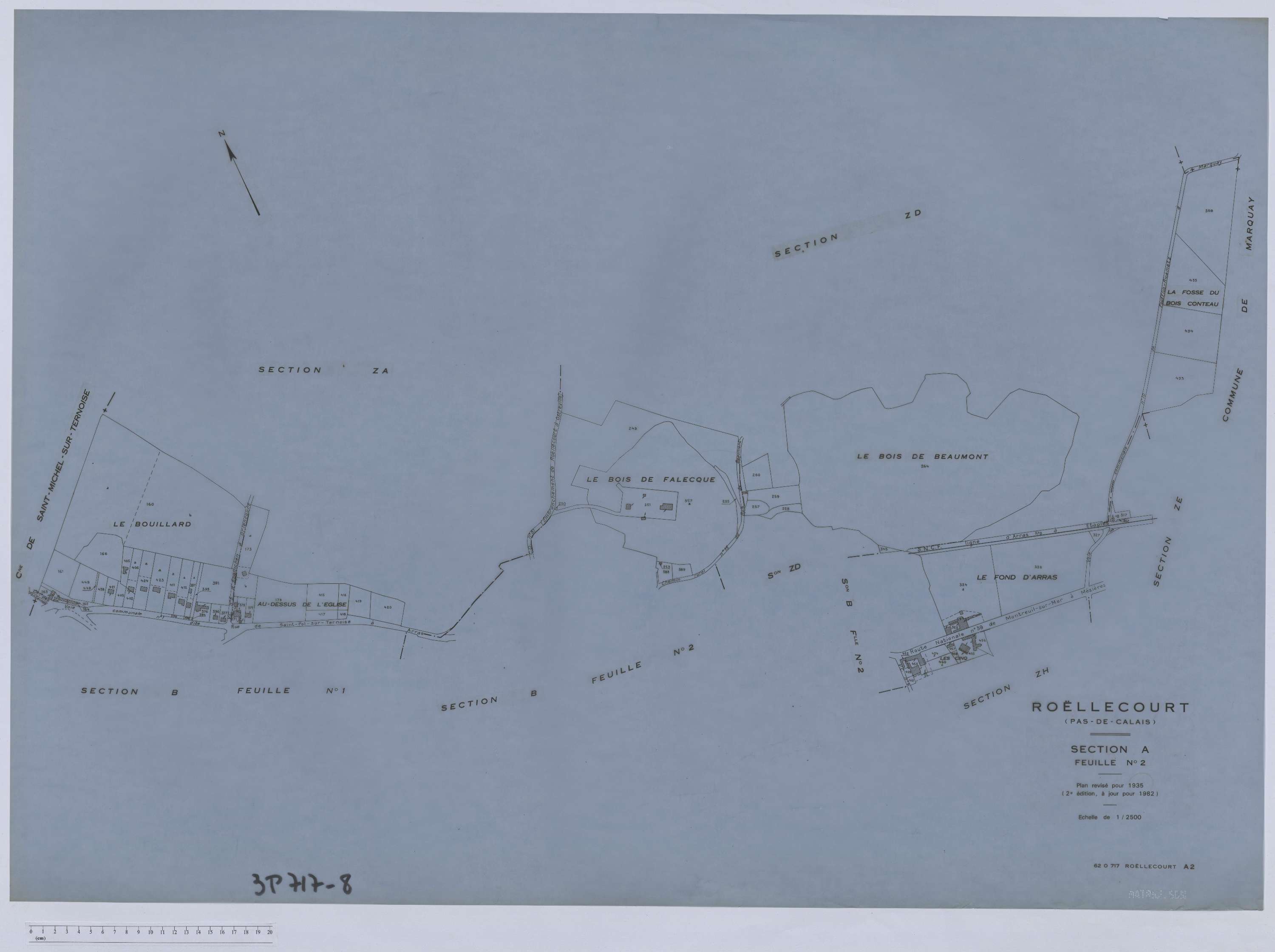 Roëllecourt - Section A, feuille 2.
