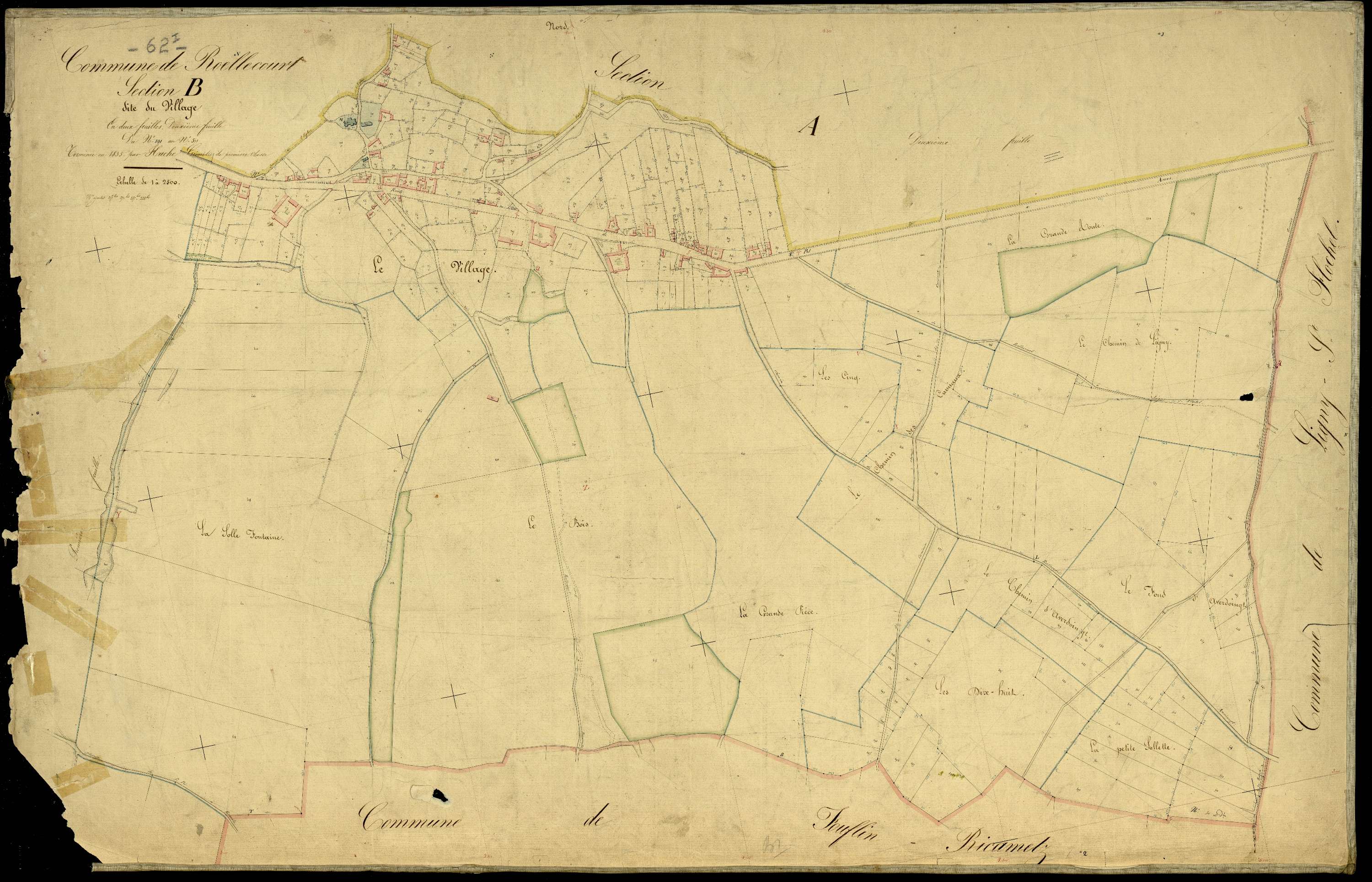 Roëllecourt - Section B, 2e feuille