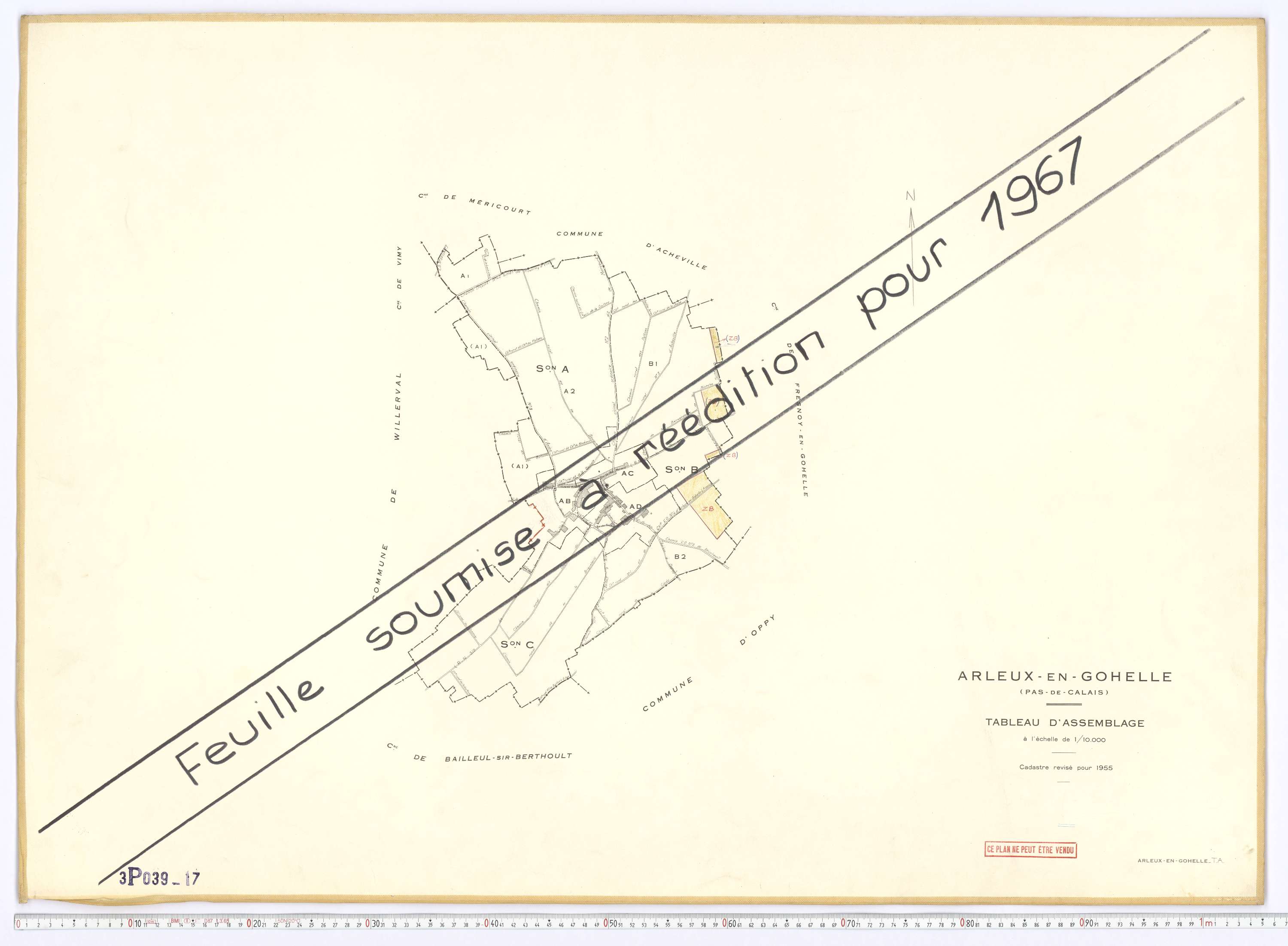 Rœux - Tableau d'assemblage.