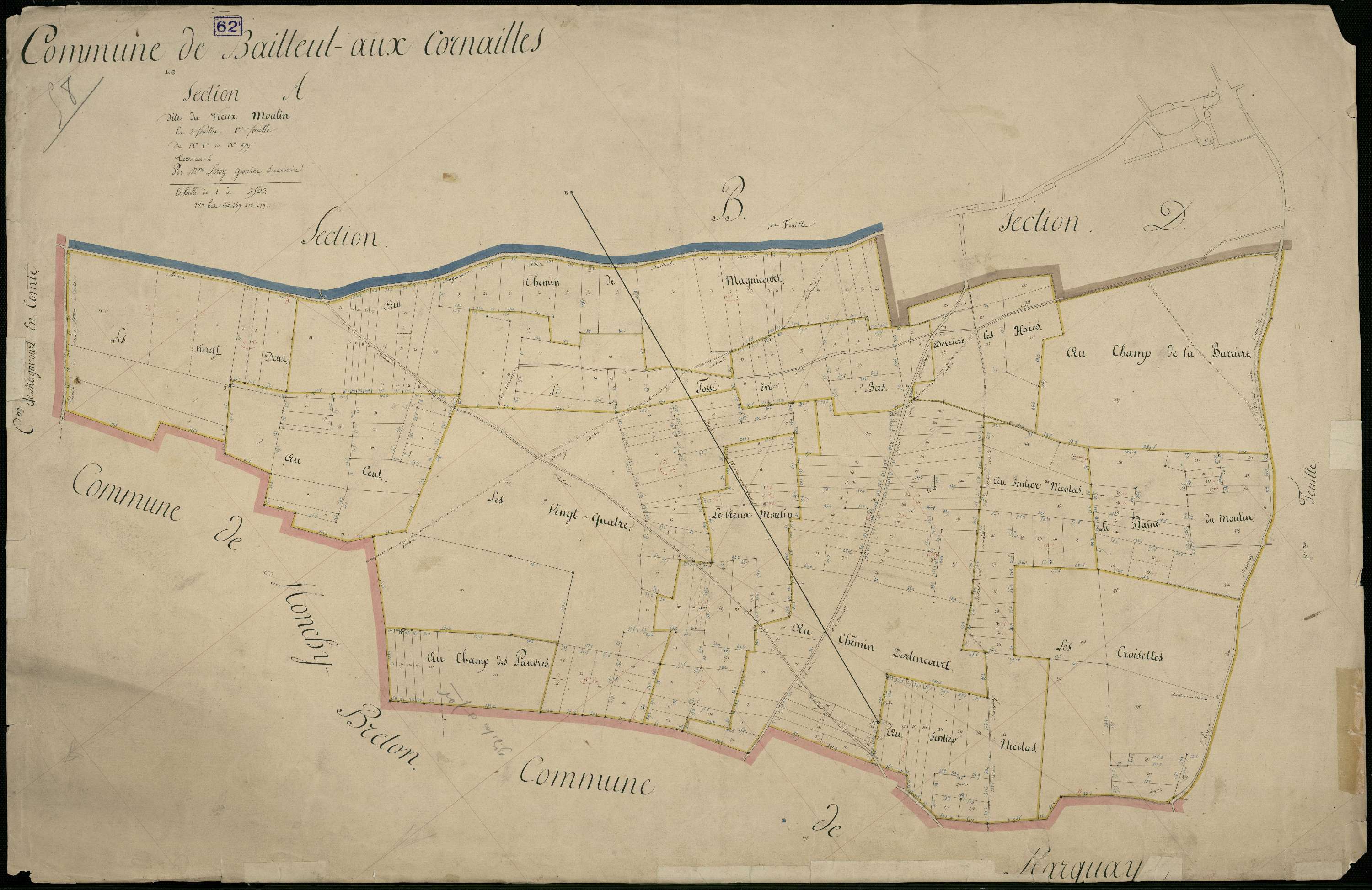 Rœux - Section A, 1re feuille