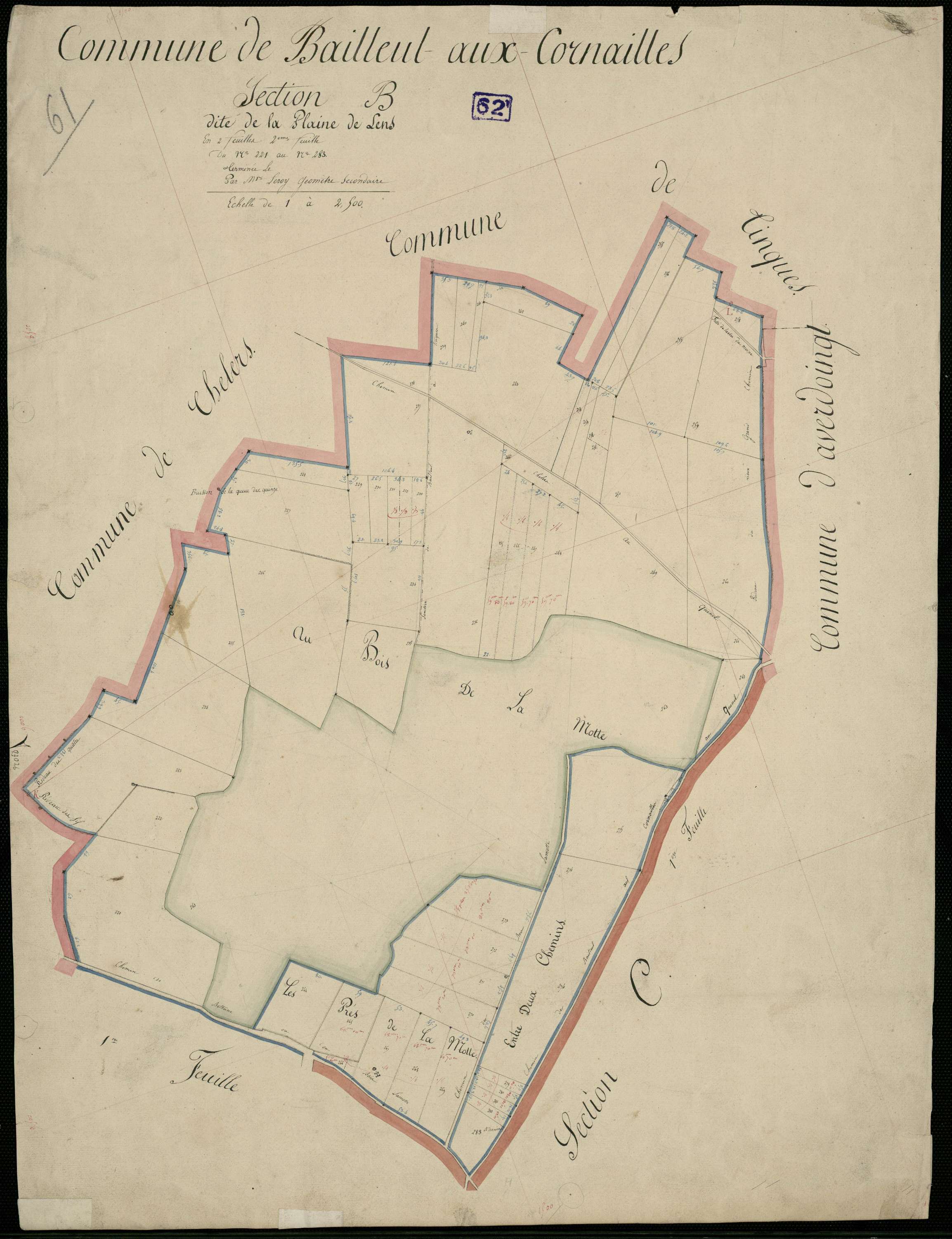 Rœux - Section B, 2e feuille
