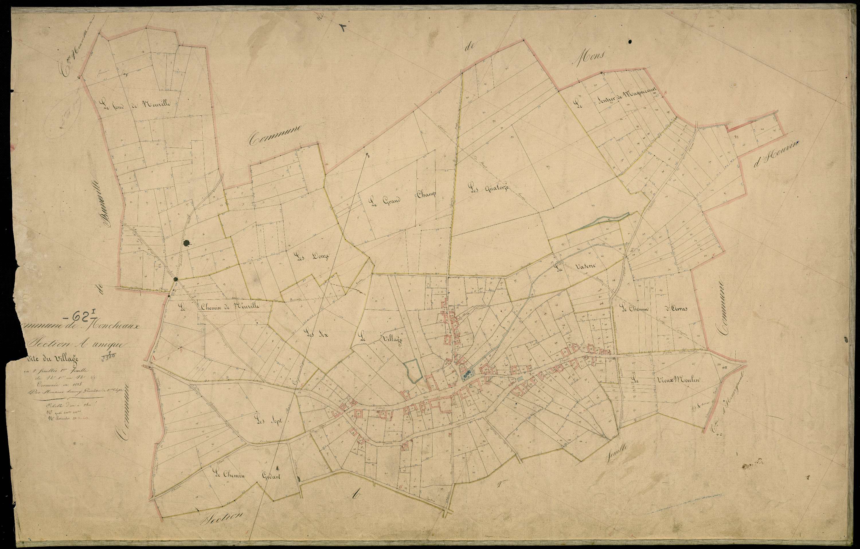 Rœux - Section A, 1re feuille