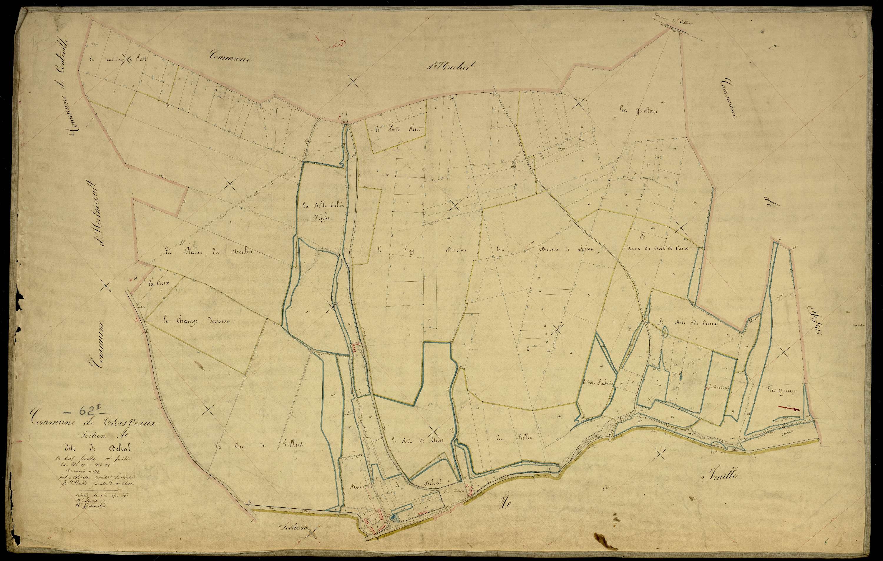 Rœux - Section A, 1re feuille