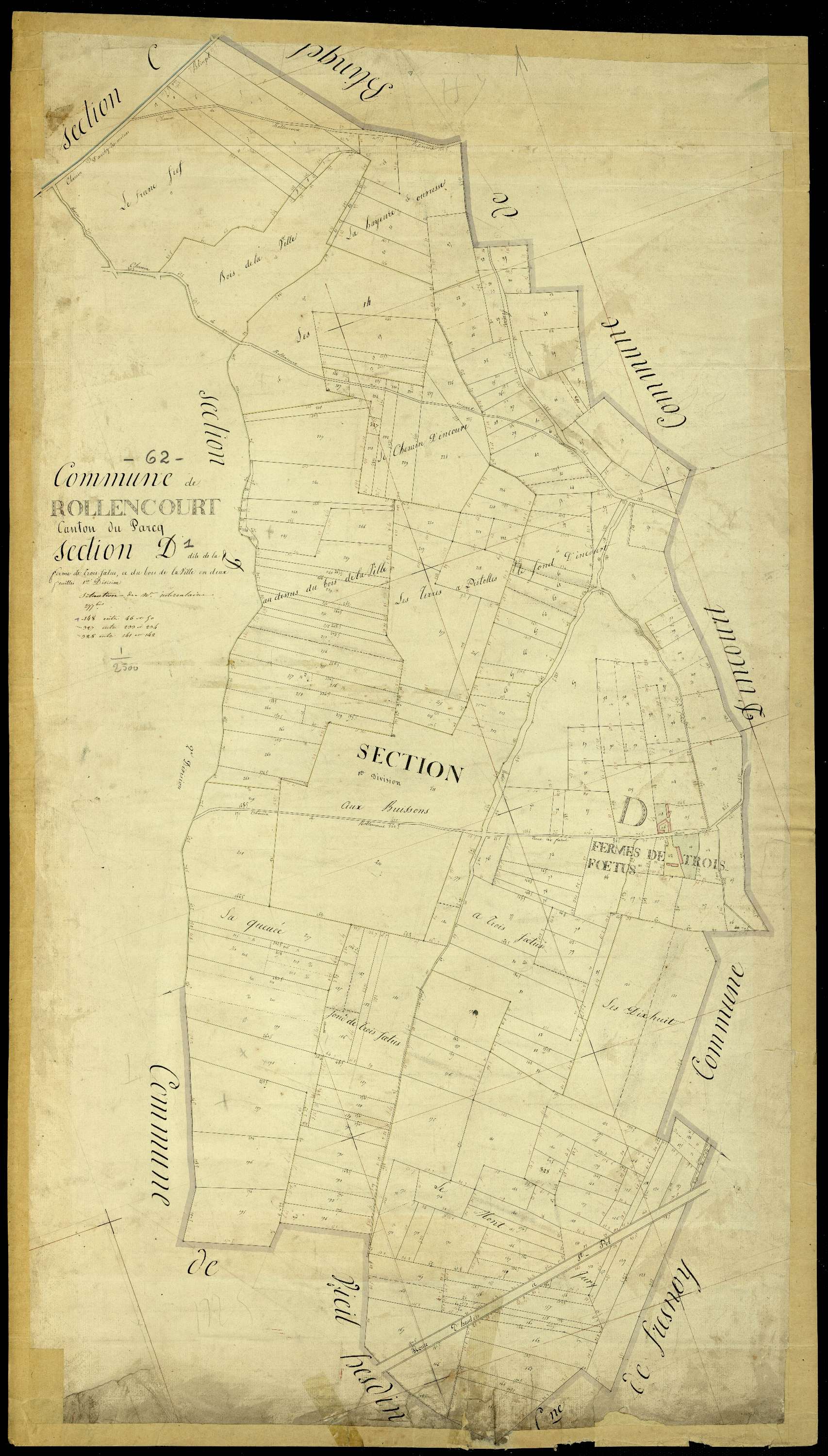 Rollancourt - Section D, 1re feuille