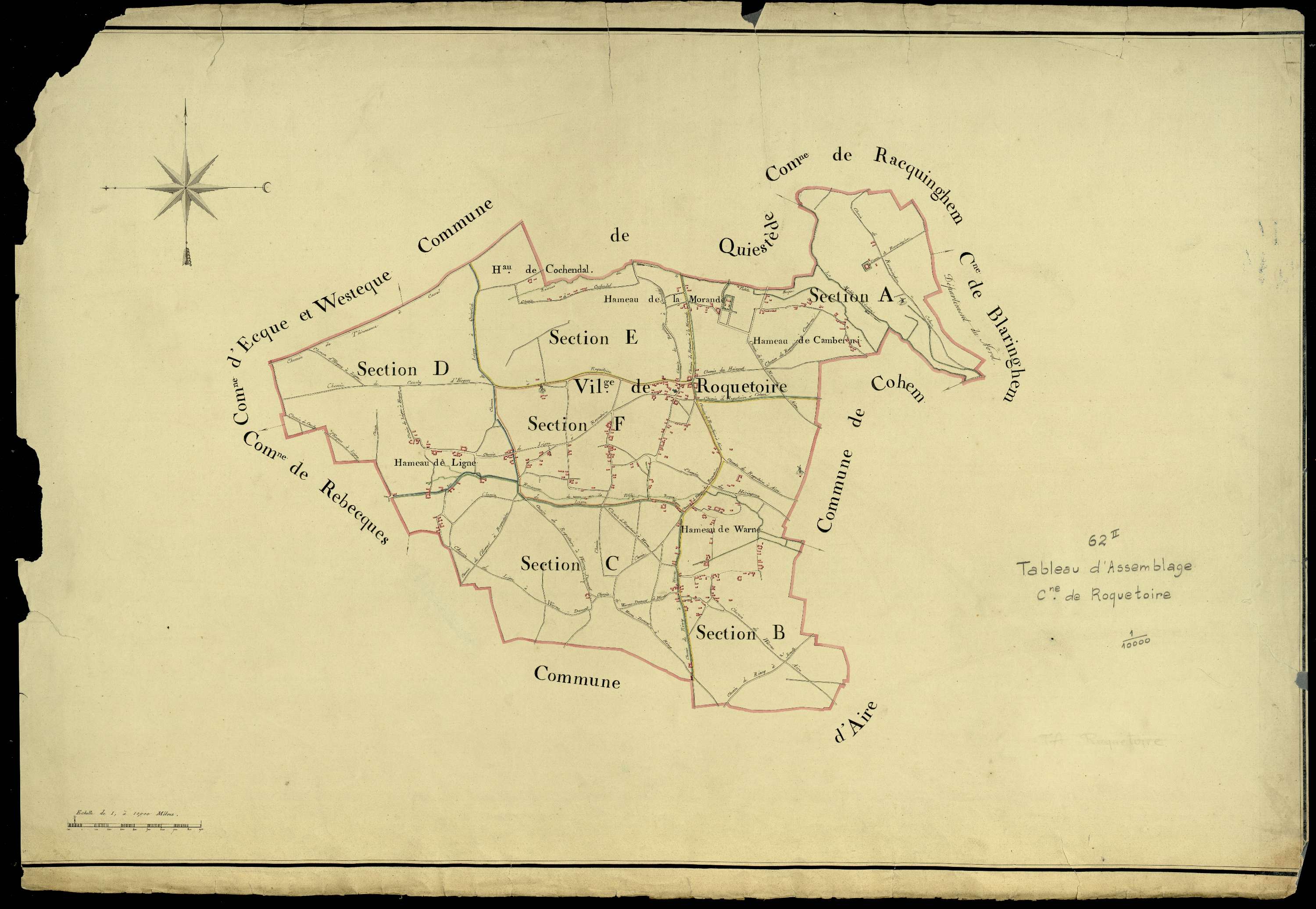 Roquetoire - Tableau d'assemblage