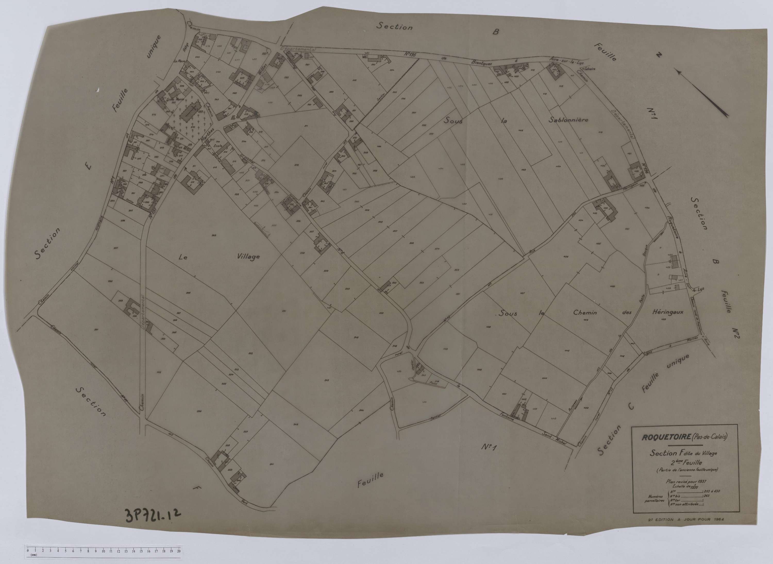Roquetoire - Section F, feuille 2.