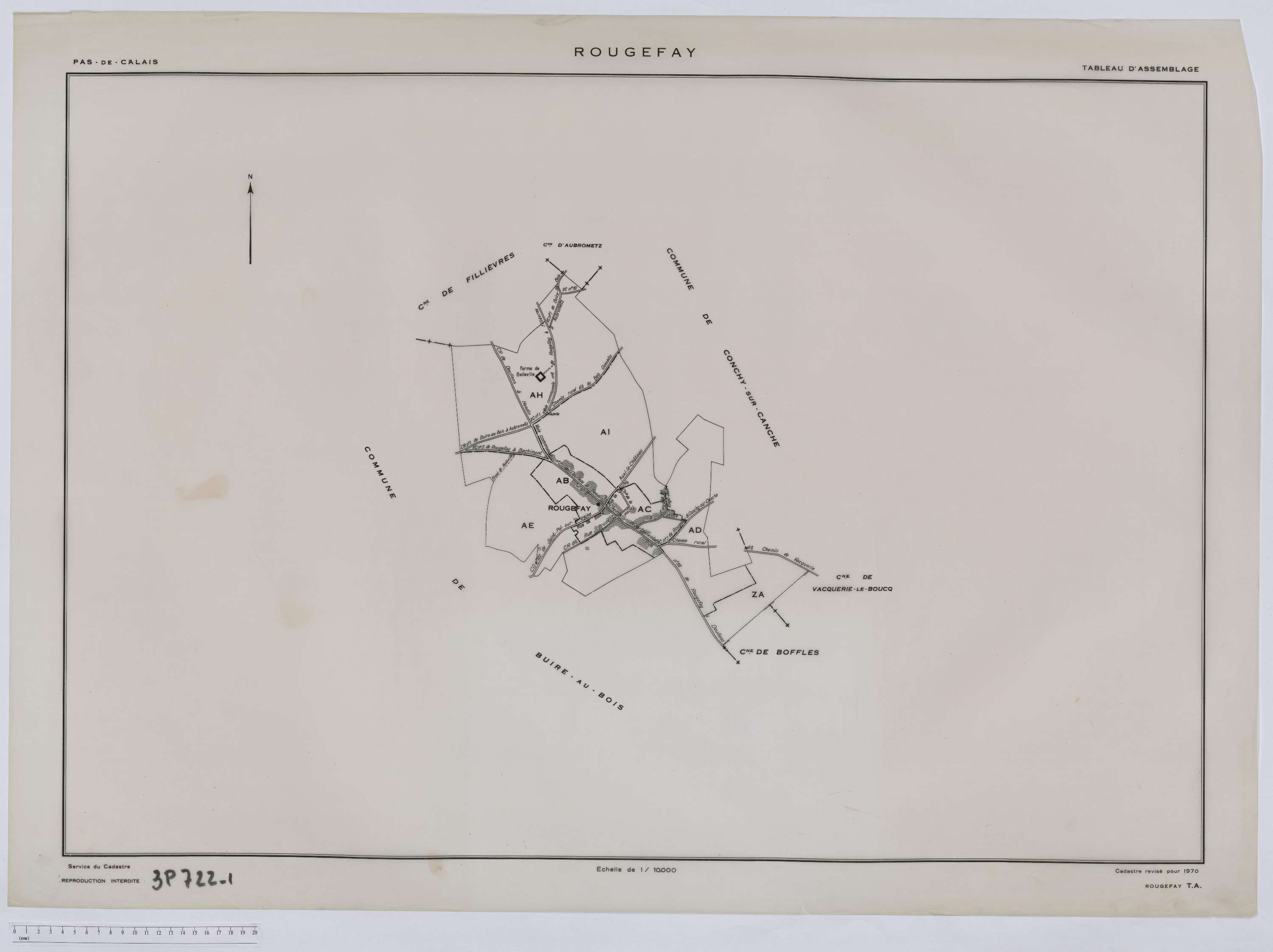 Rougefay - Tableau d'assemblage.