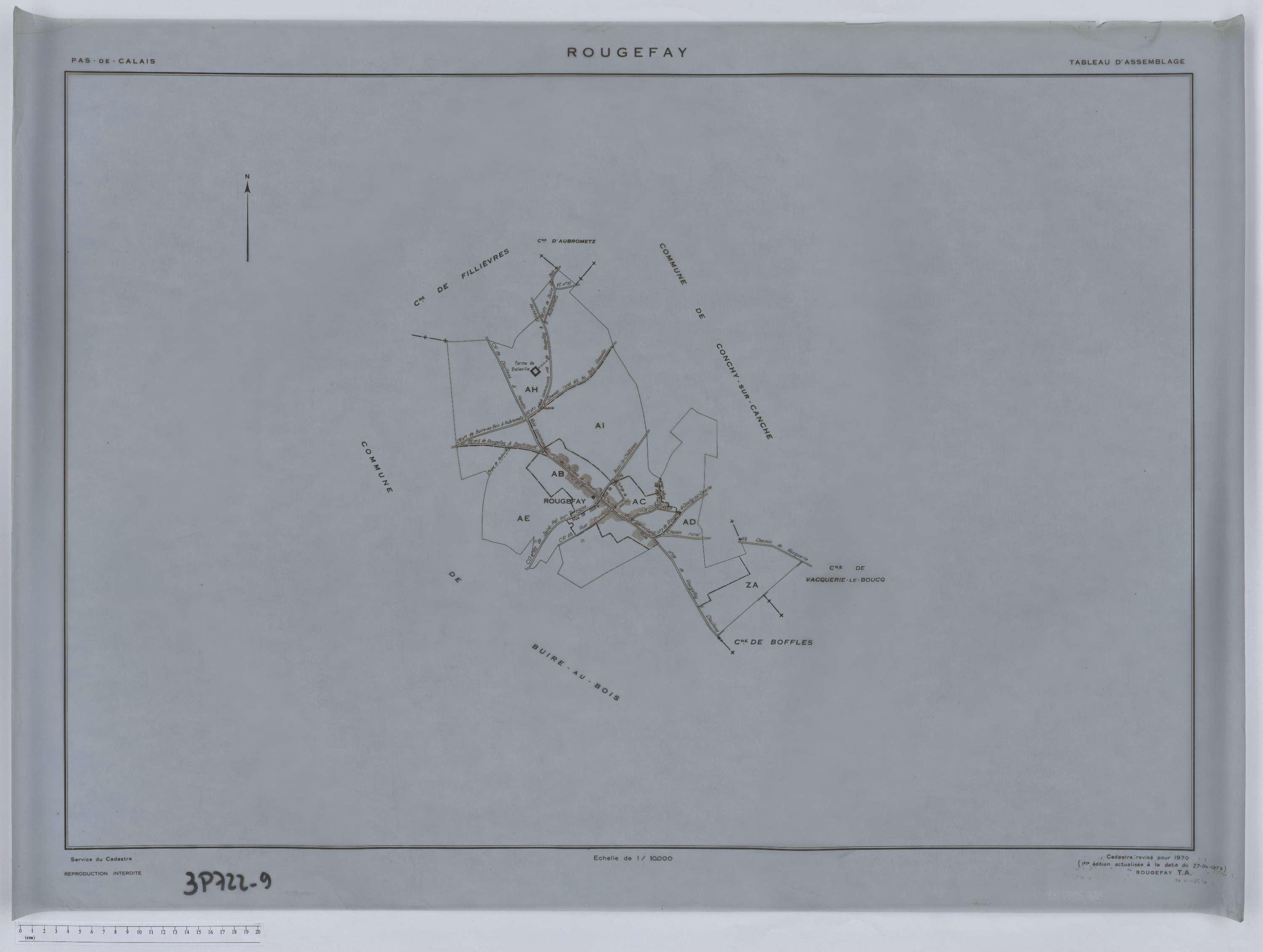 Rougefay - Tableau d'assemblage.
