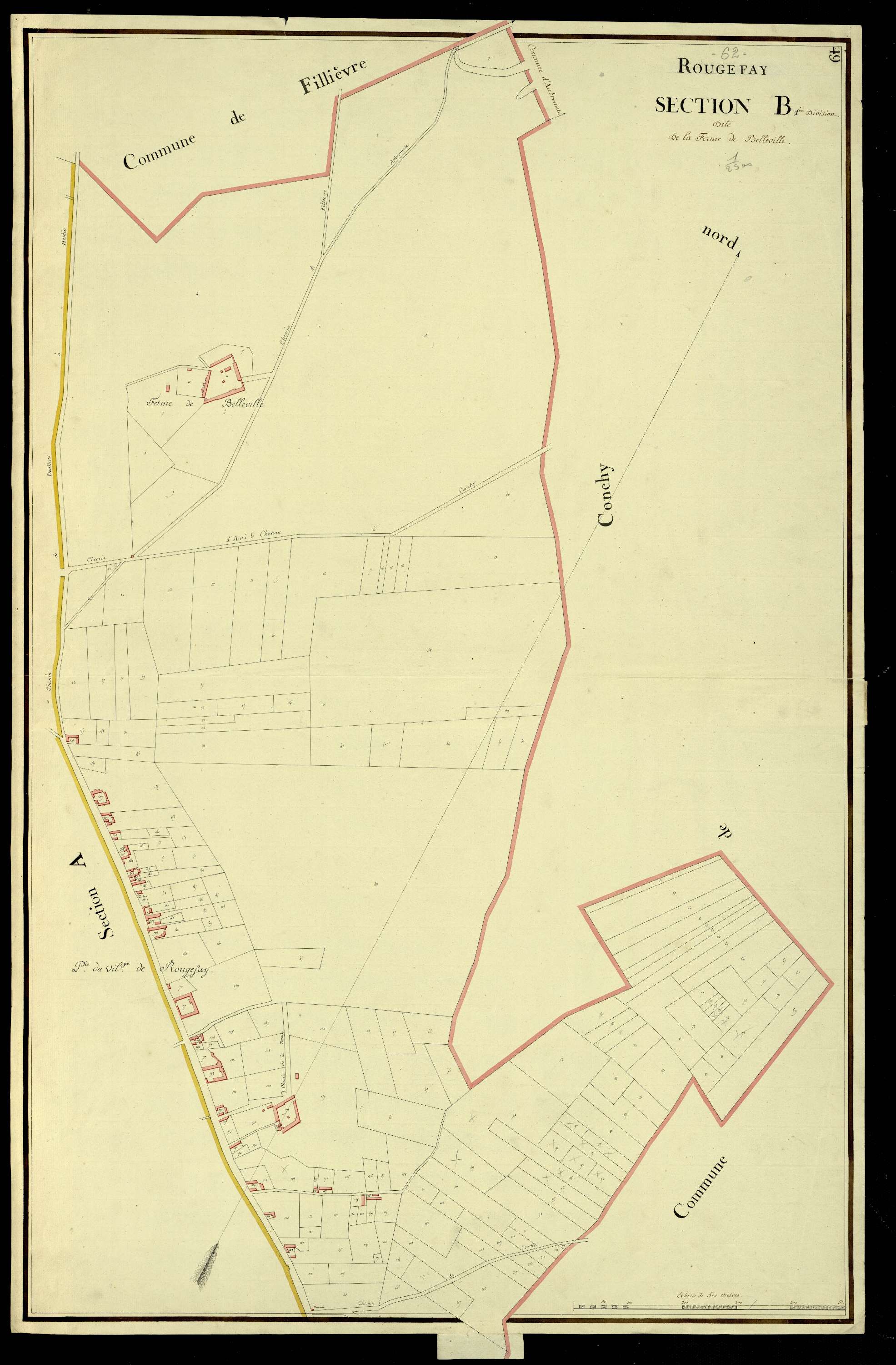 Rougefay - Section B, 1re feuille