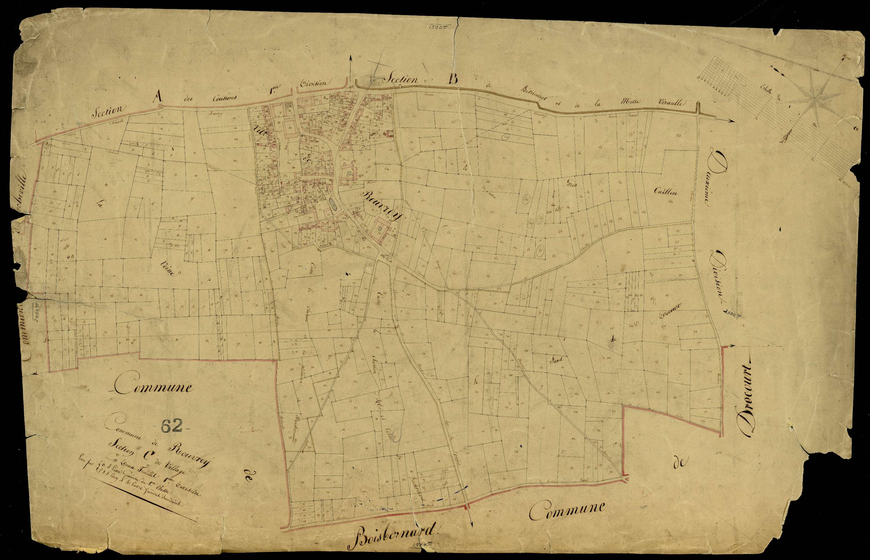 Rouvroy - Section C, 1re feuille