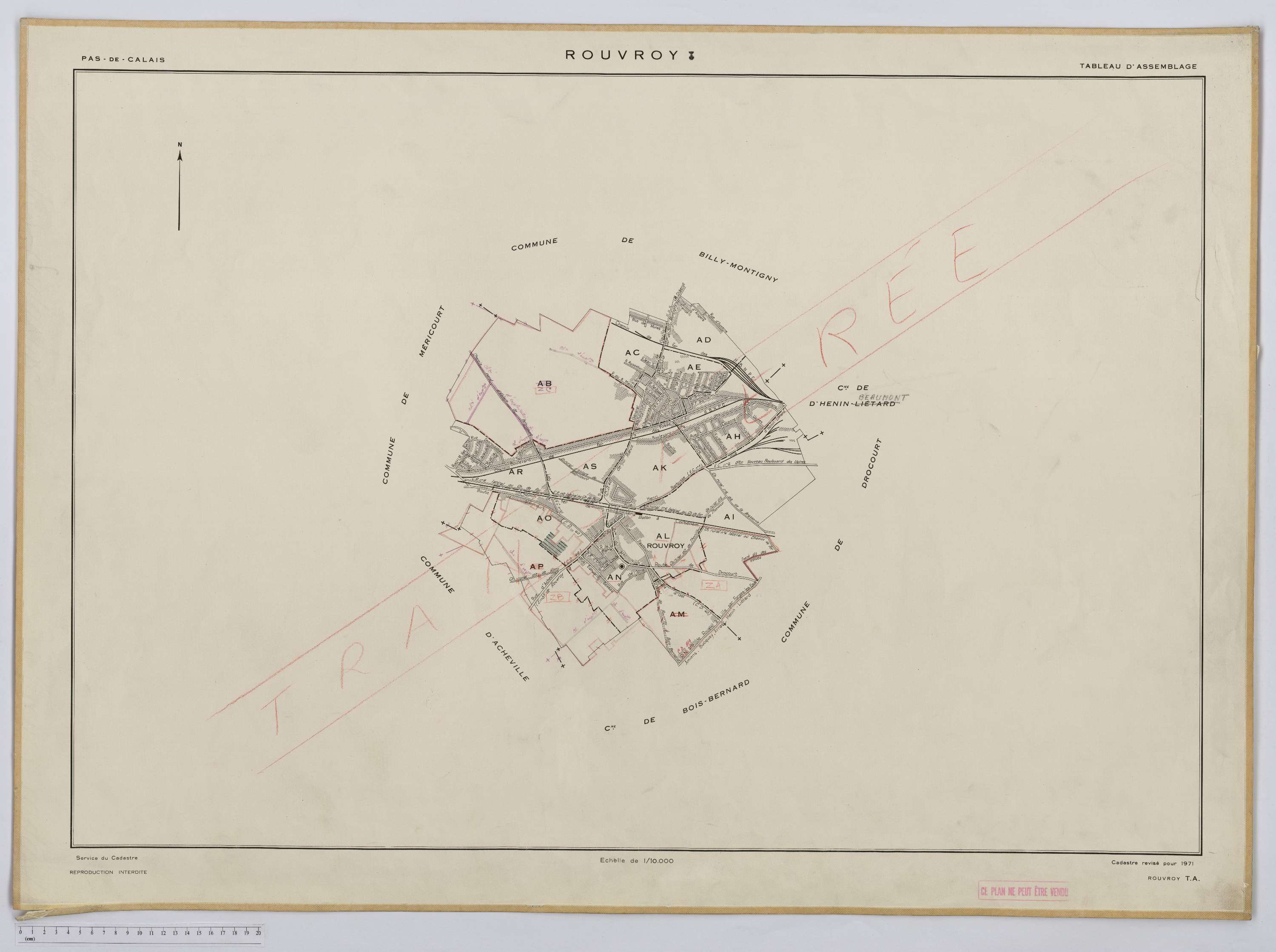Rouvroy - Tableau d'assemblage.
