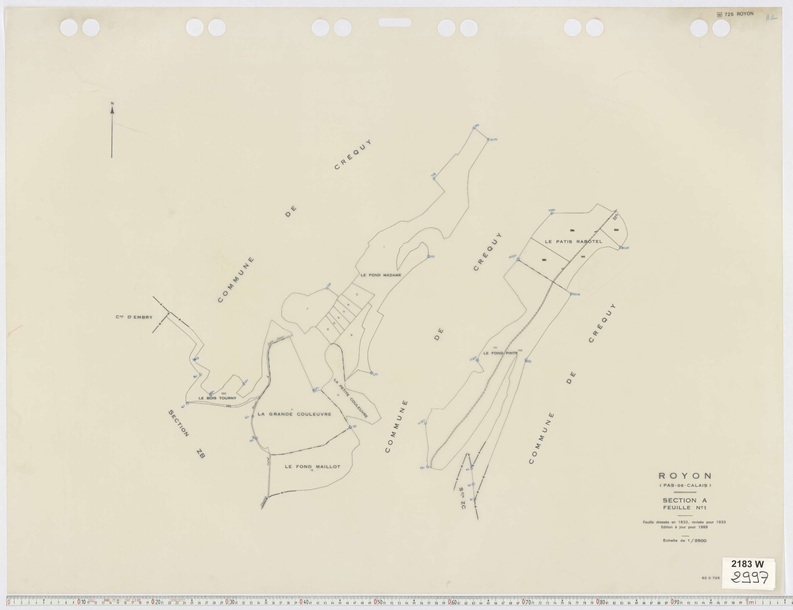 Royon - Section A, feuille 1.