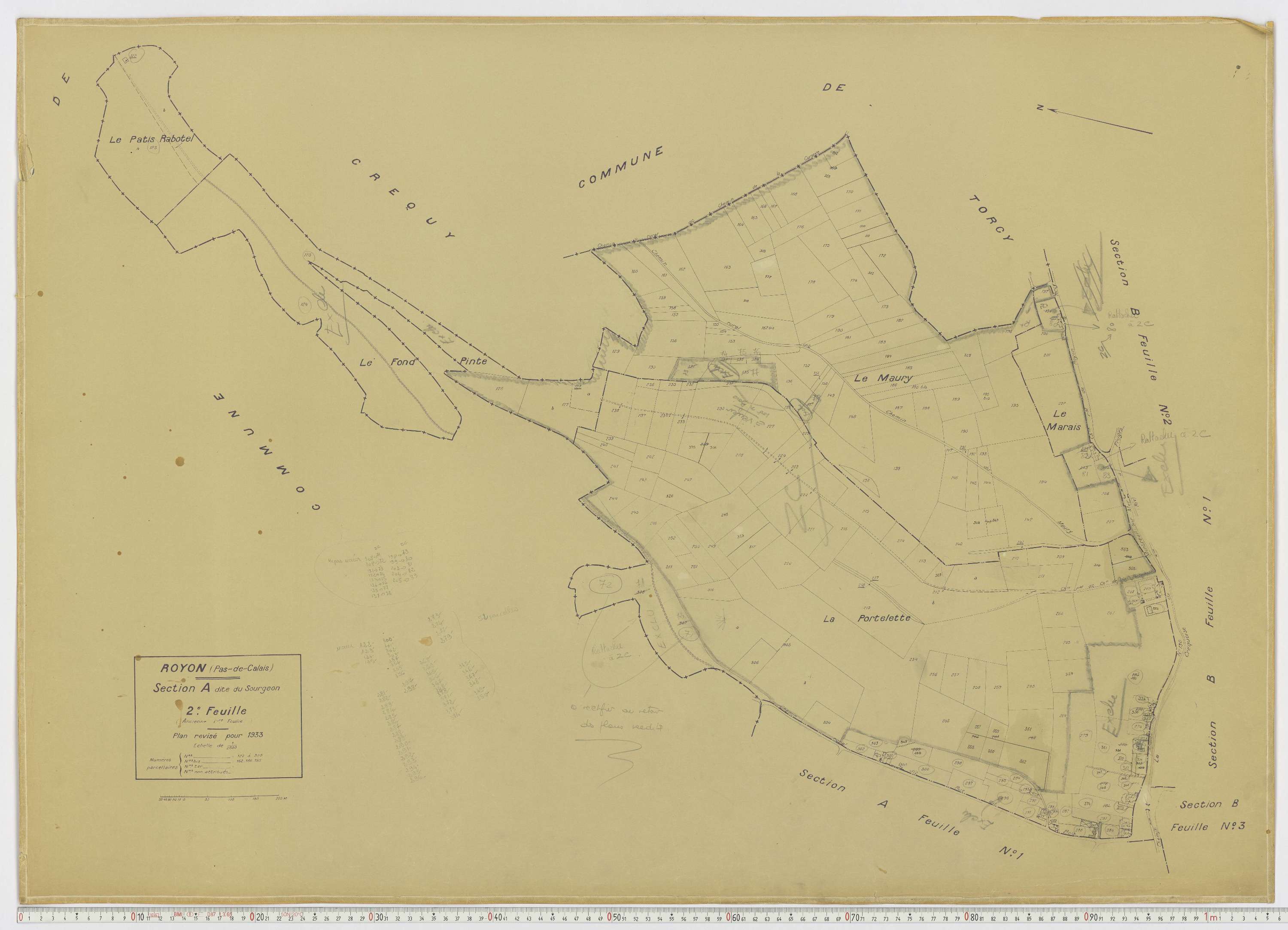 Royon - Section A, feuille 2.