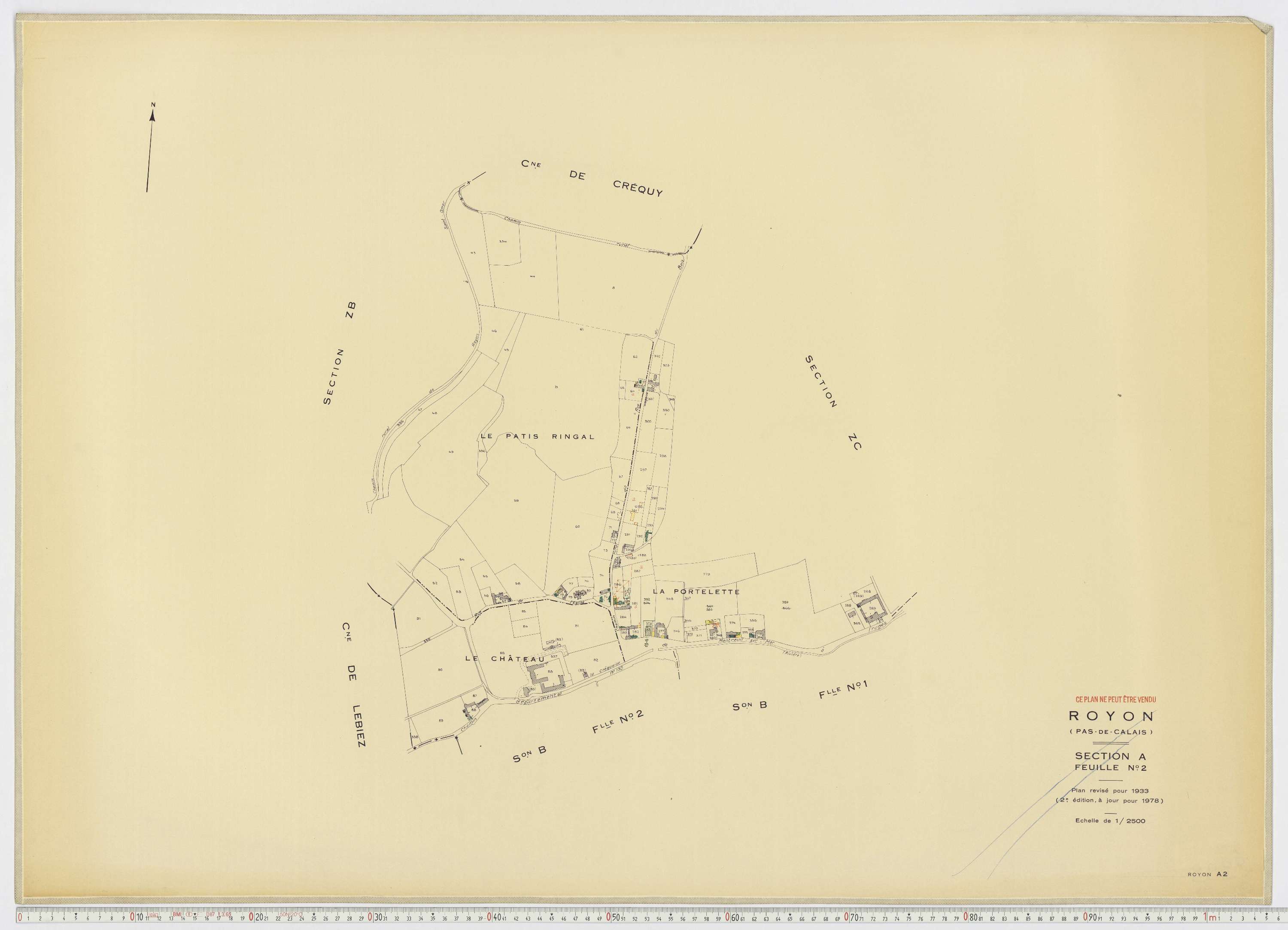 Royon - Section A, feuille 2.