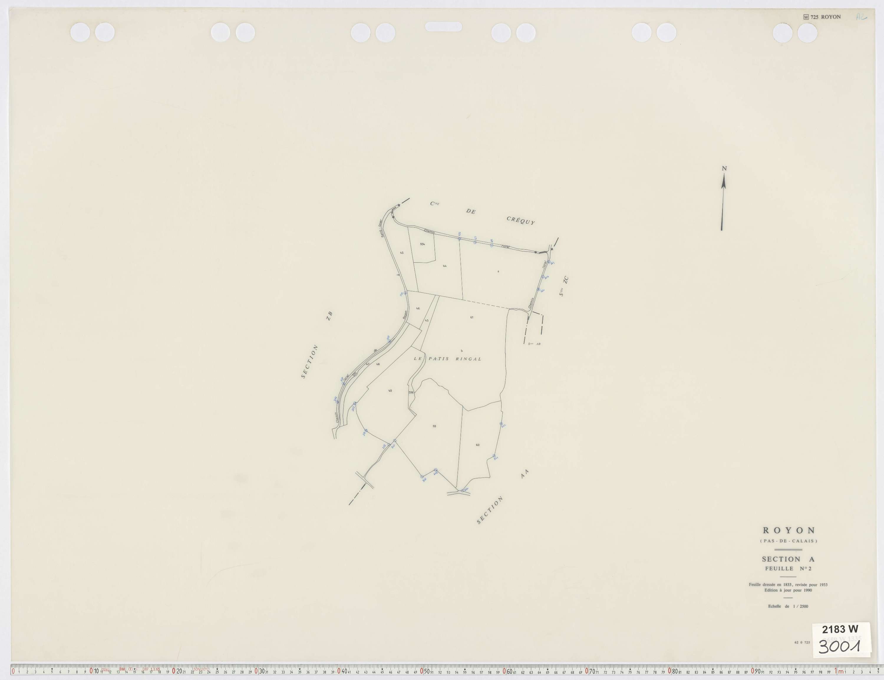 Royon - Section A, feuille 2.